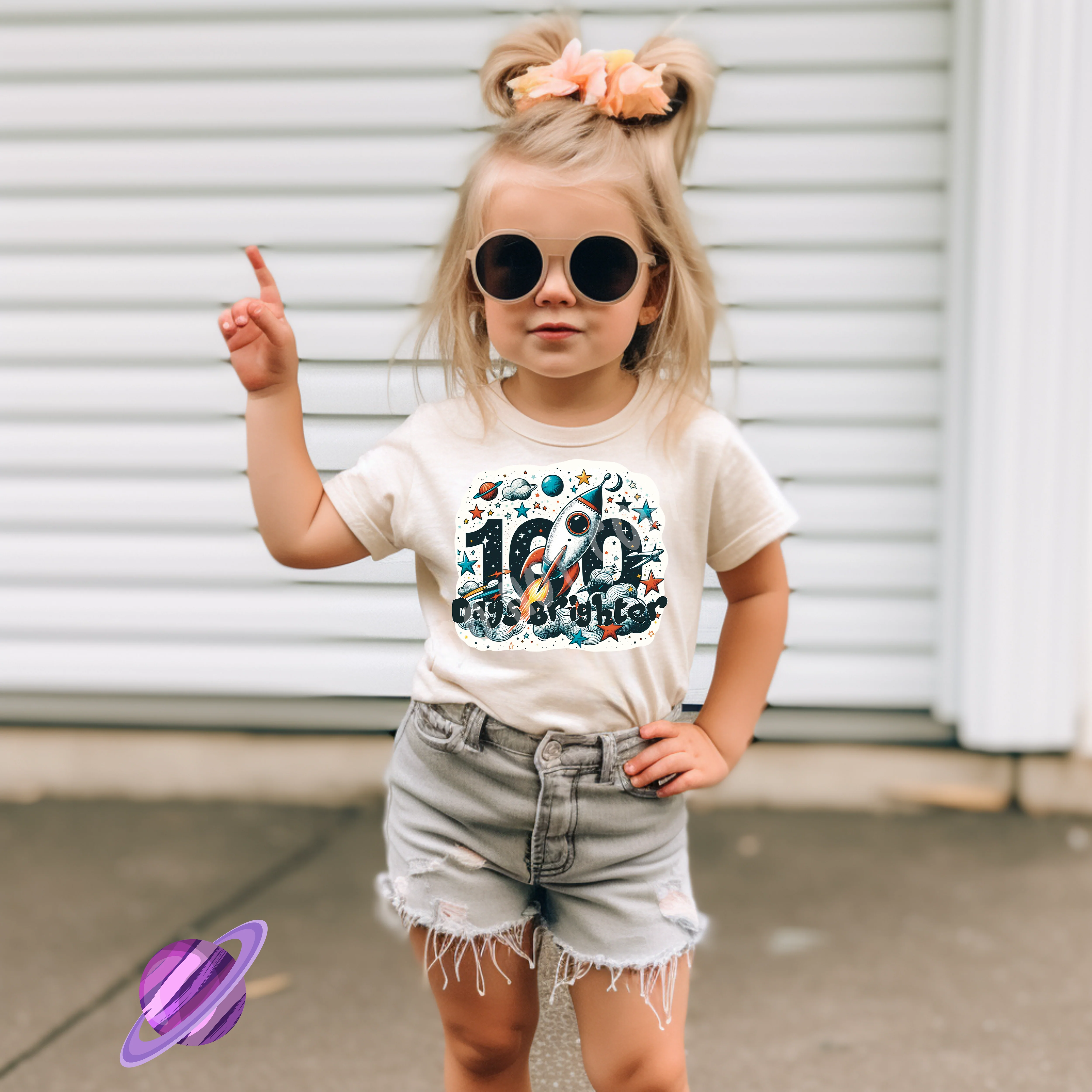 100 DAYS BRIGHTER TEE