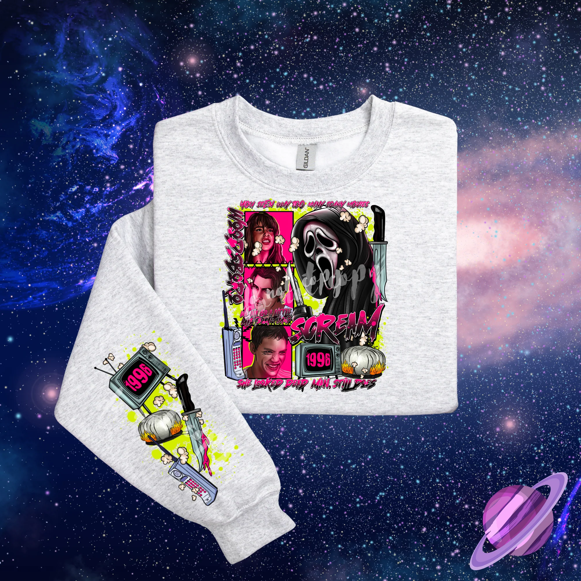 1996 CALL - B94- FRONT & SLEEVE DESIGN SWEATSHIRT