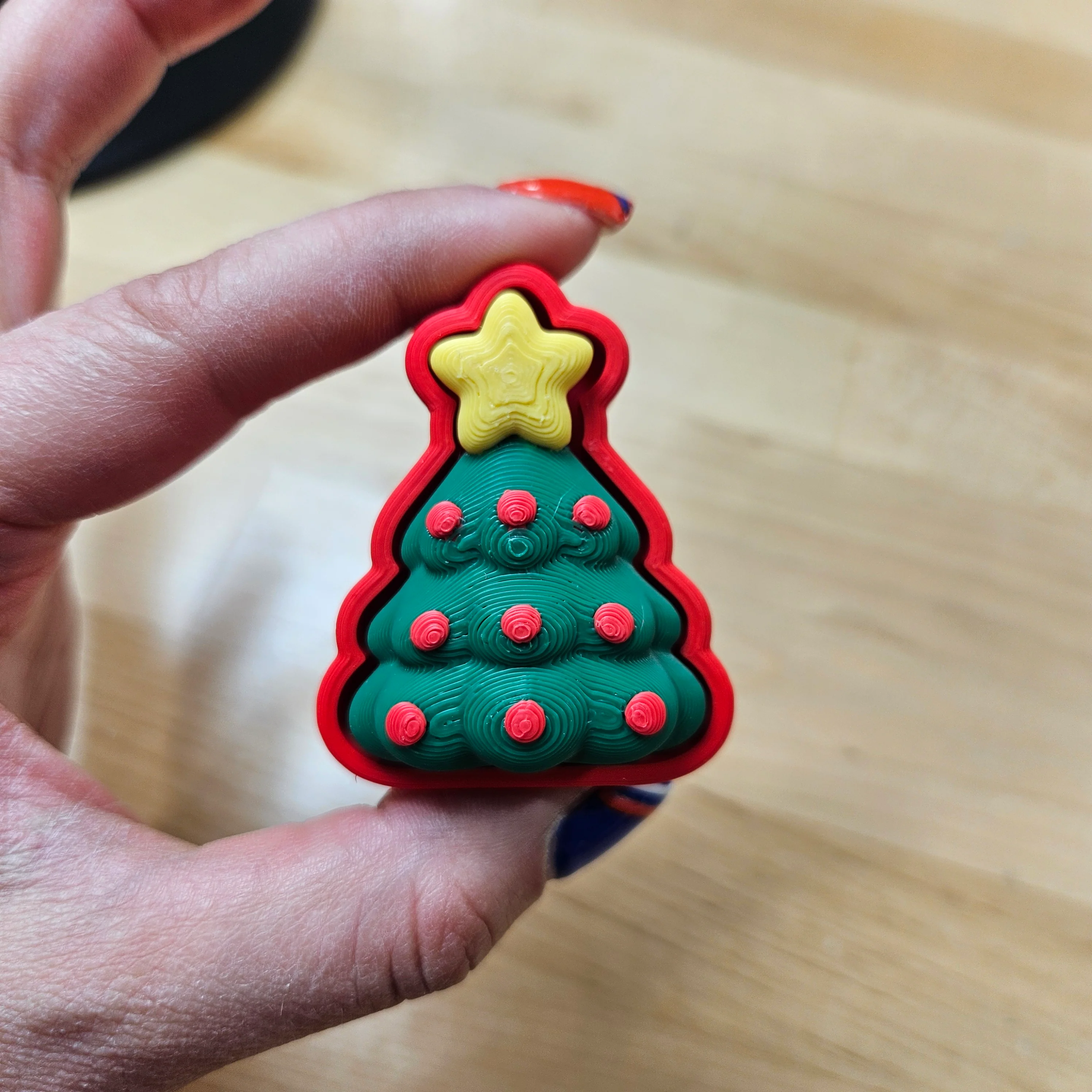 6 PACK- 3D PRINTED HOLIDAY CLICKER FIDGETS - Image 4