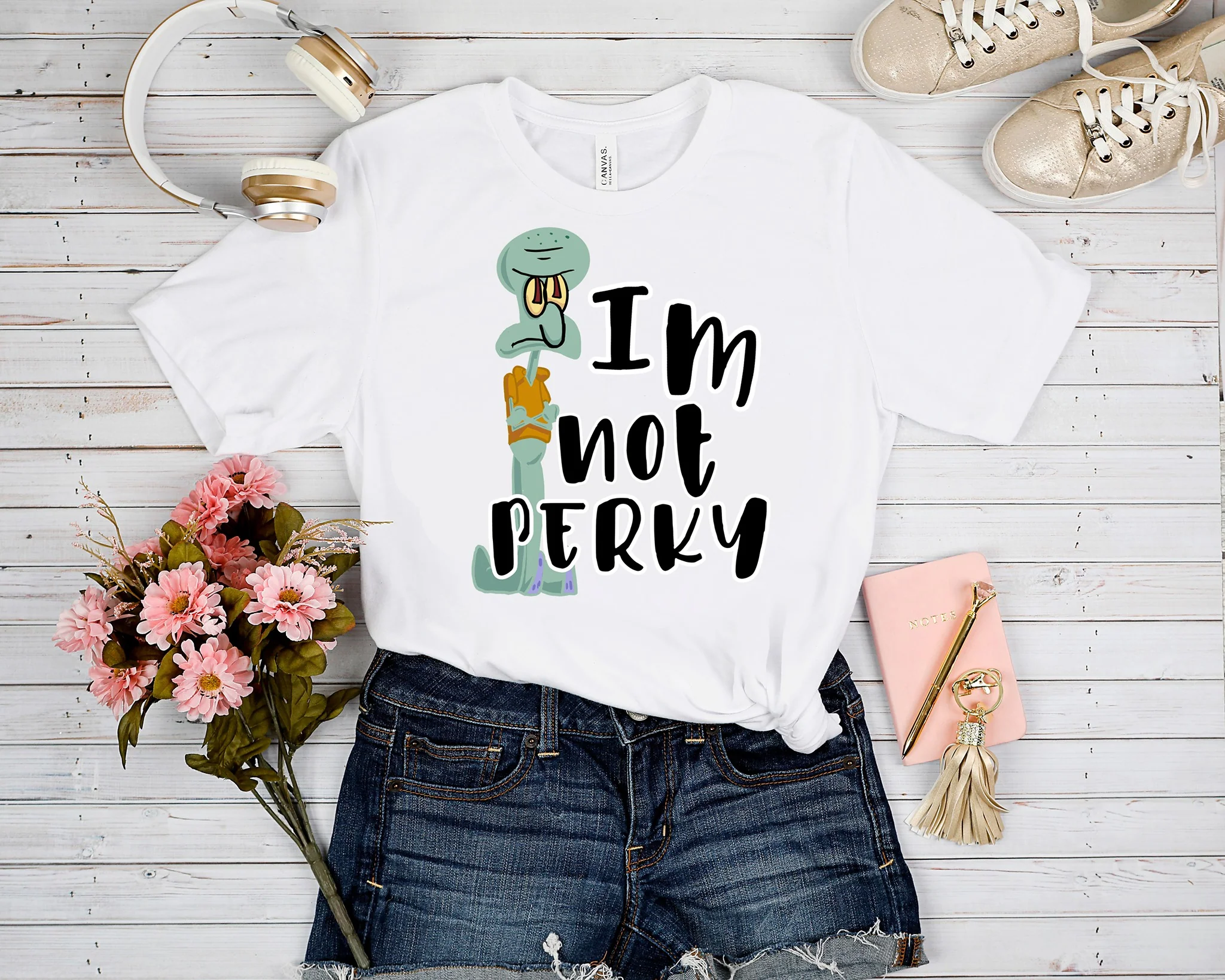 90'S TOON RUN- I'M NOT PERKY TEE