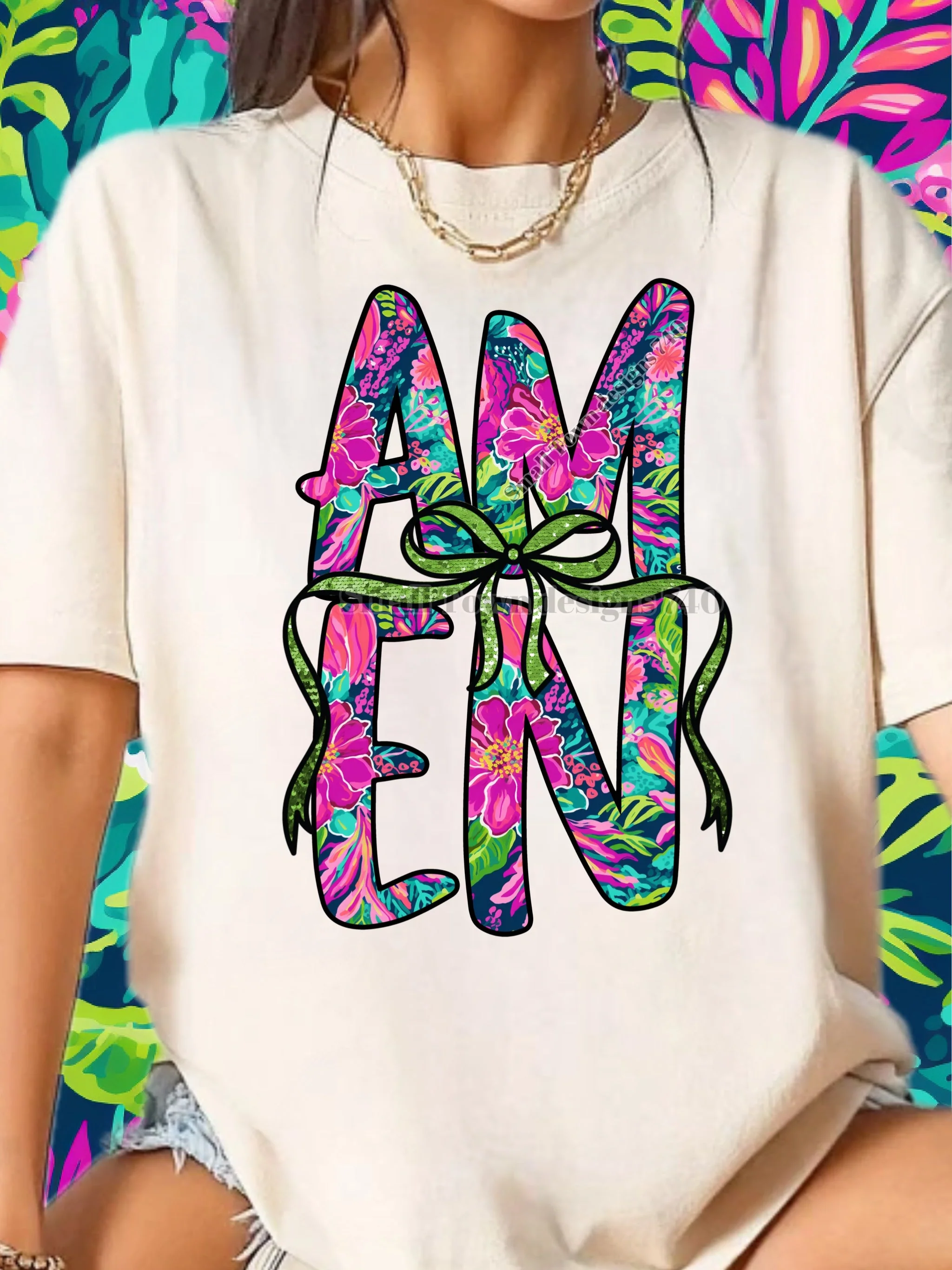 AMEN BOW TEE