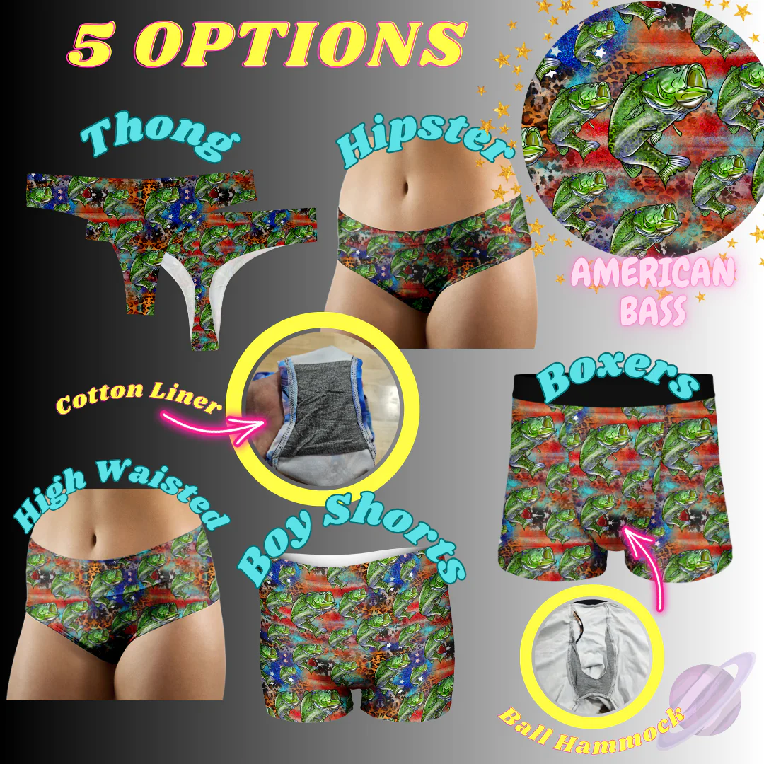 AMERICAN BASS- UNDERWEAR 3 PREORDER CLOSING 3/27
