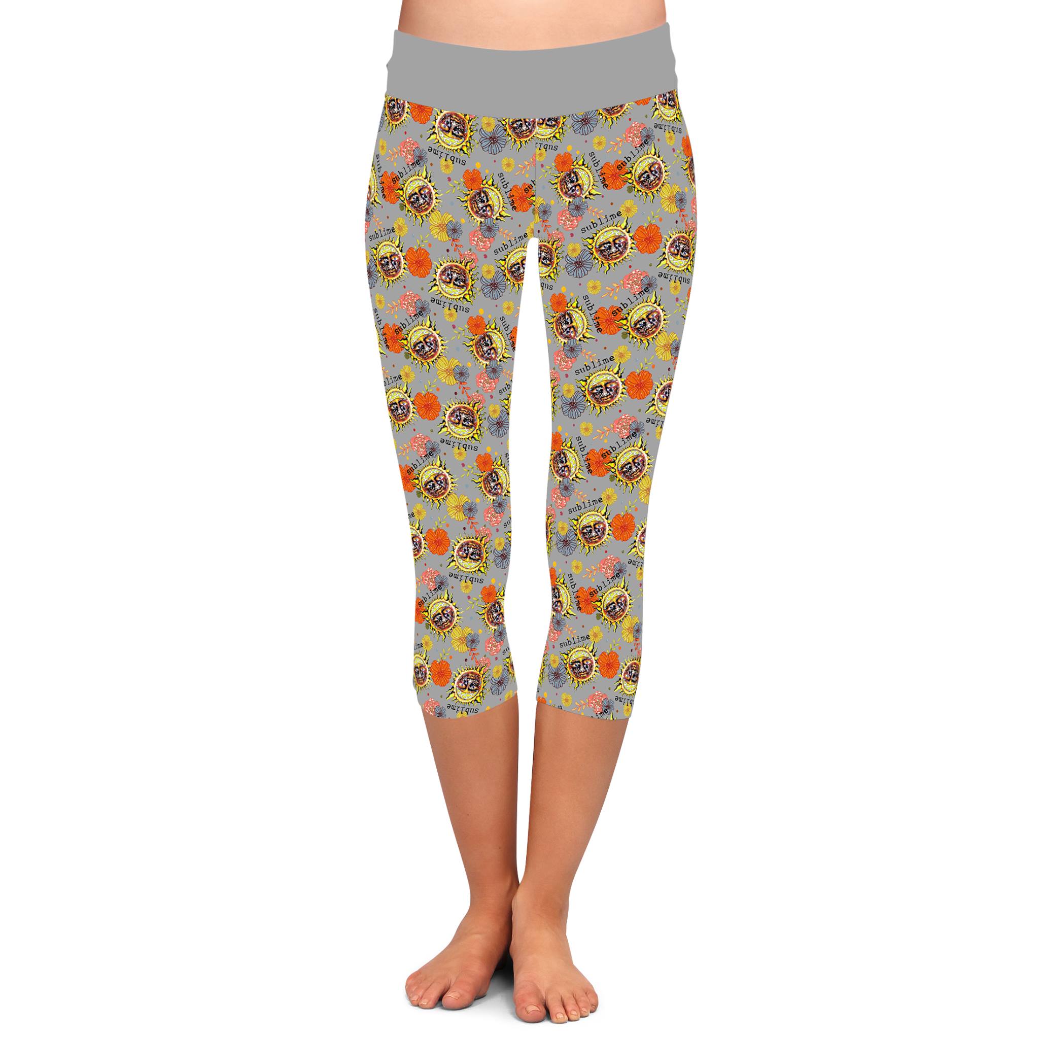 BAND RUN 2- SANTERIA FLORAL LEGGINGS/CAPRI/JOGGERS - Image 2