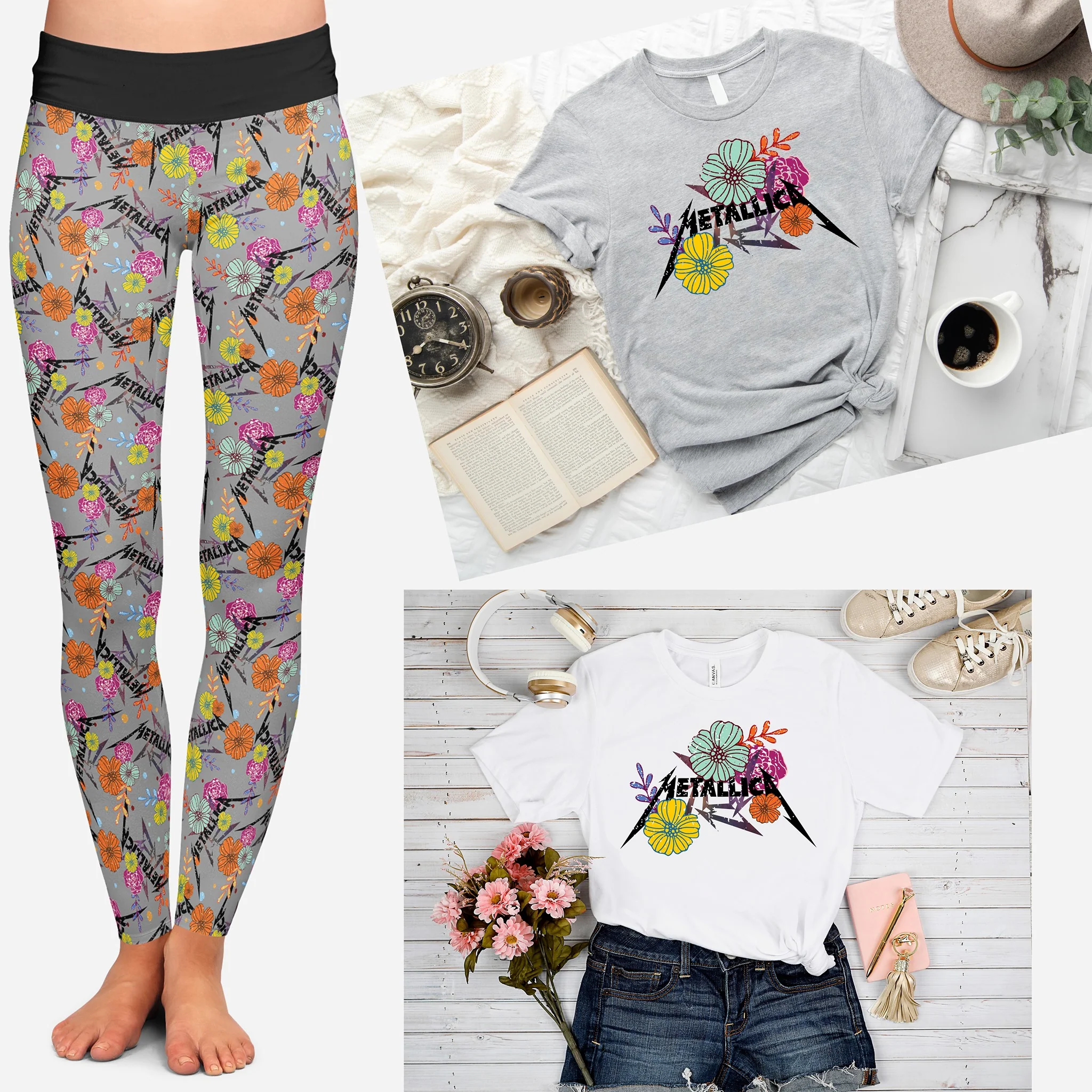 BAND RUN 2- UNFORGIVEN FLORAL TEE - Image 5