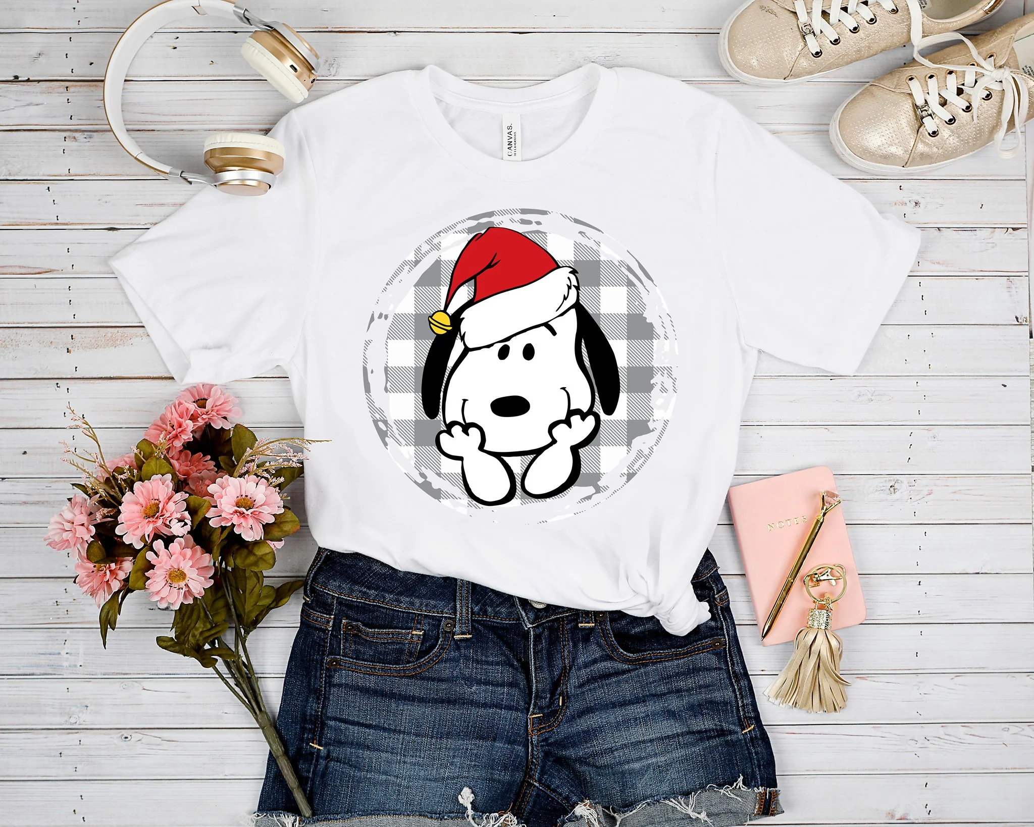 BATCH 59-PLAID DOG TEE