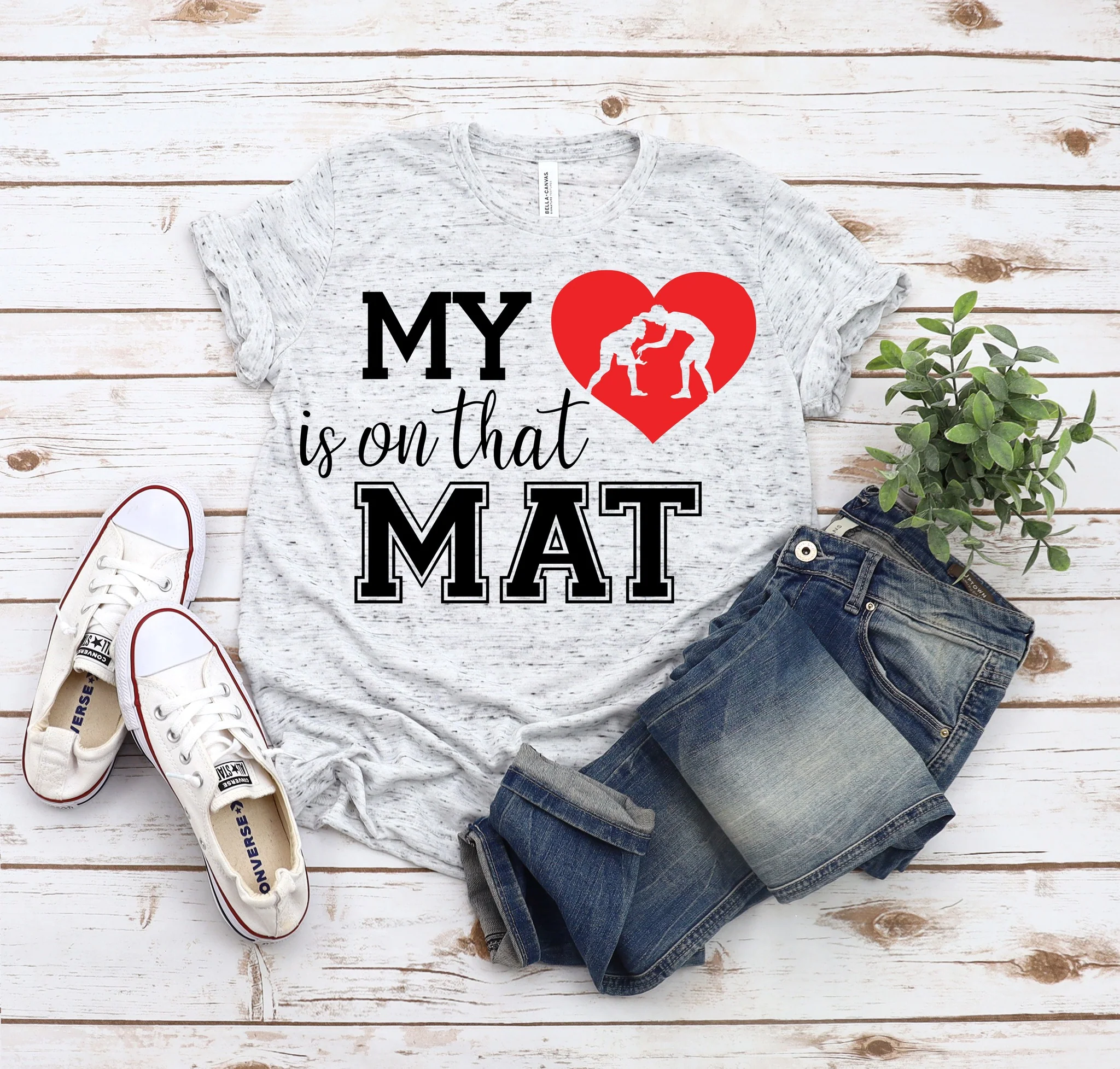 BATCH 63-WRESTLING HEART TEE
