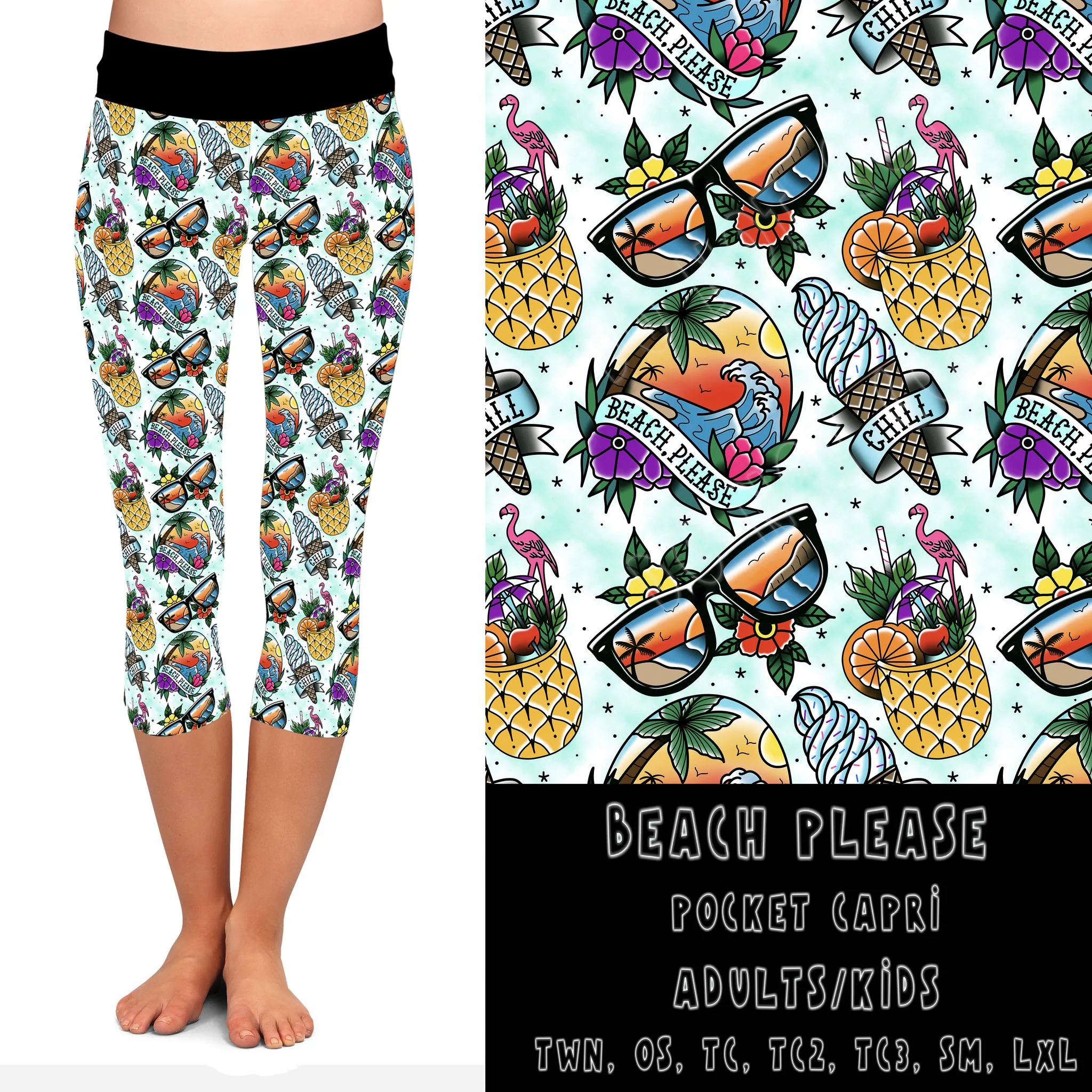 BATCH 66- BEACH PLEASE-LEGGING/JOGGER - Image 3