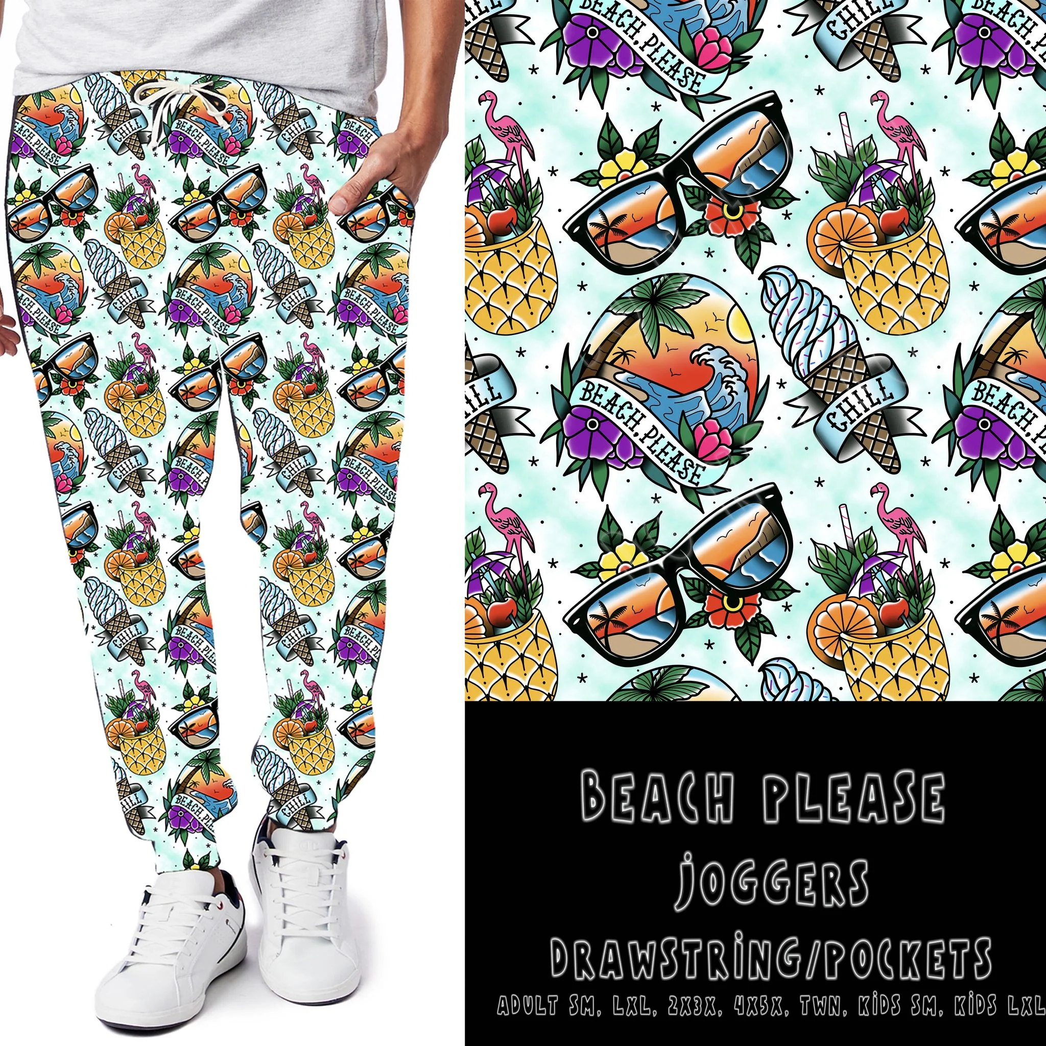 BATCH 66- BEACH PLEASE-LEGGING/JOGGER - Image 4