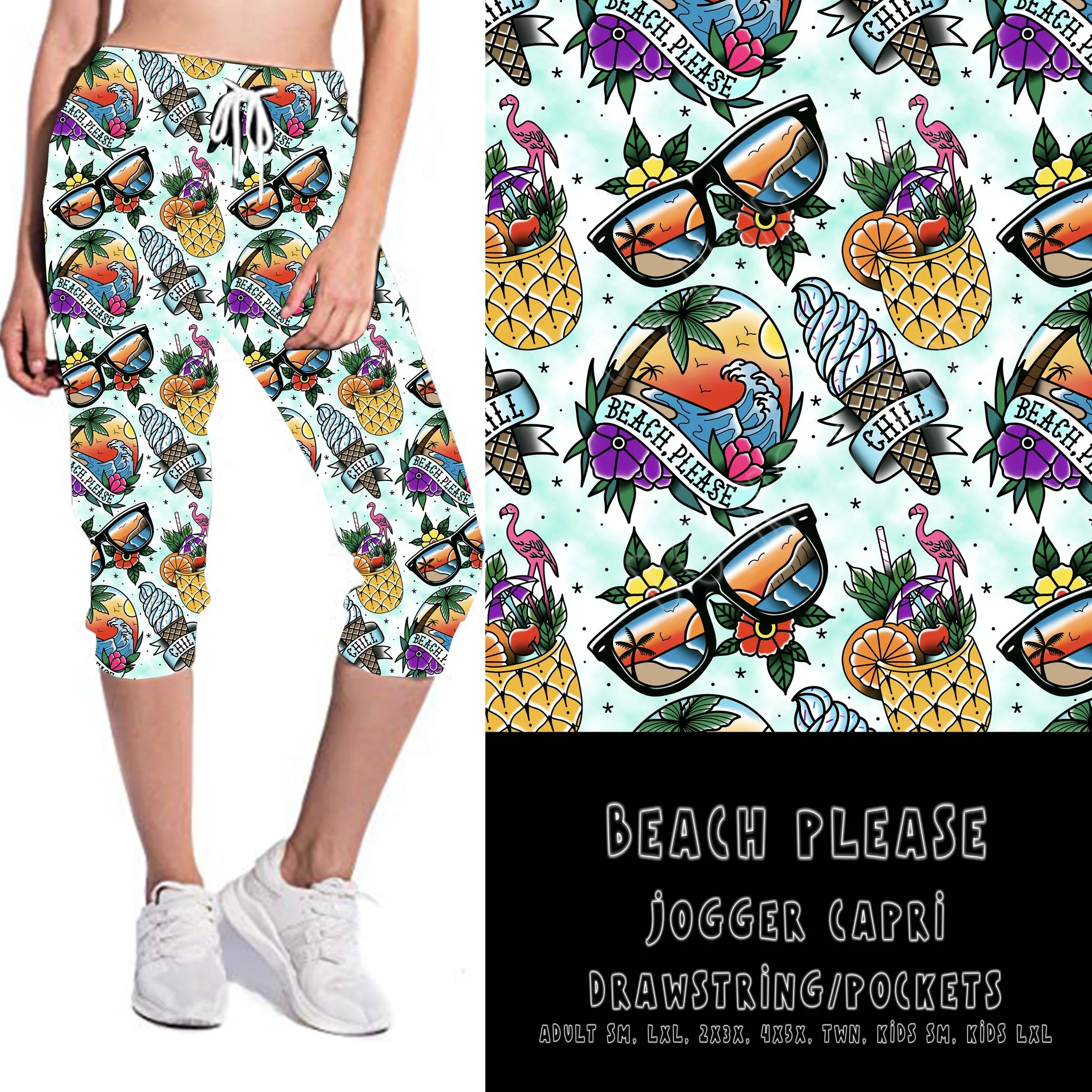 BATCH 66- BEACH PLEASE-LEGGING/JOGGER - Image 5