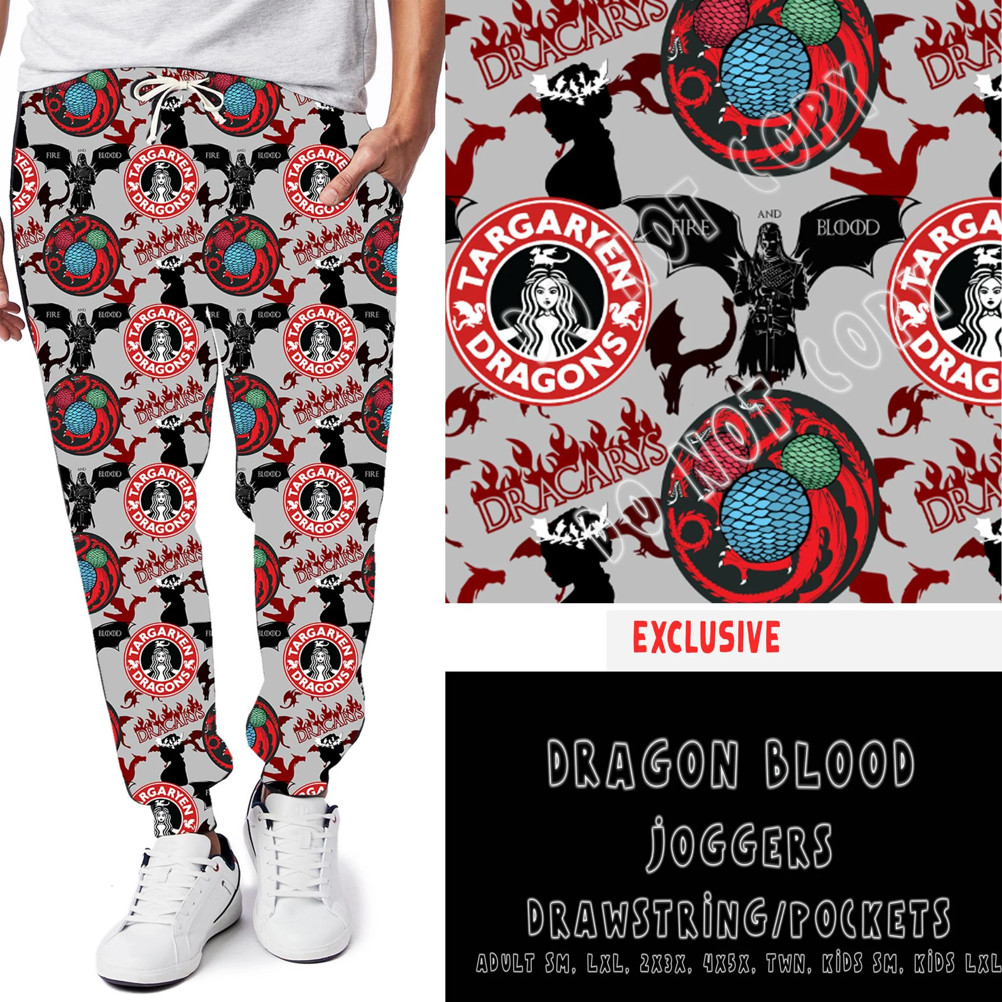 BATCH 69-DRAGON BLOOD- LEGGINGS/JOGGERS - Image 2