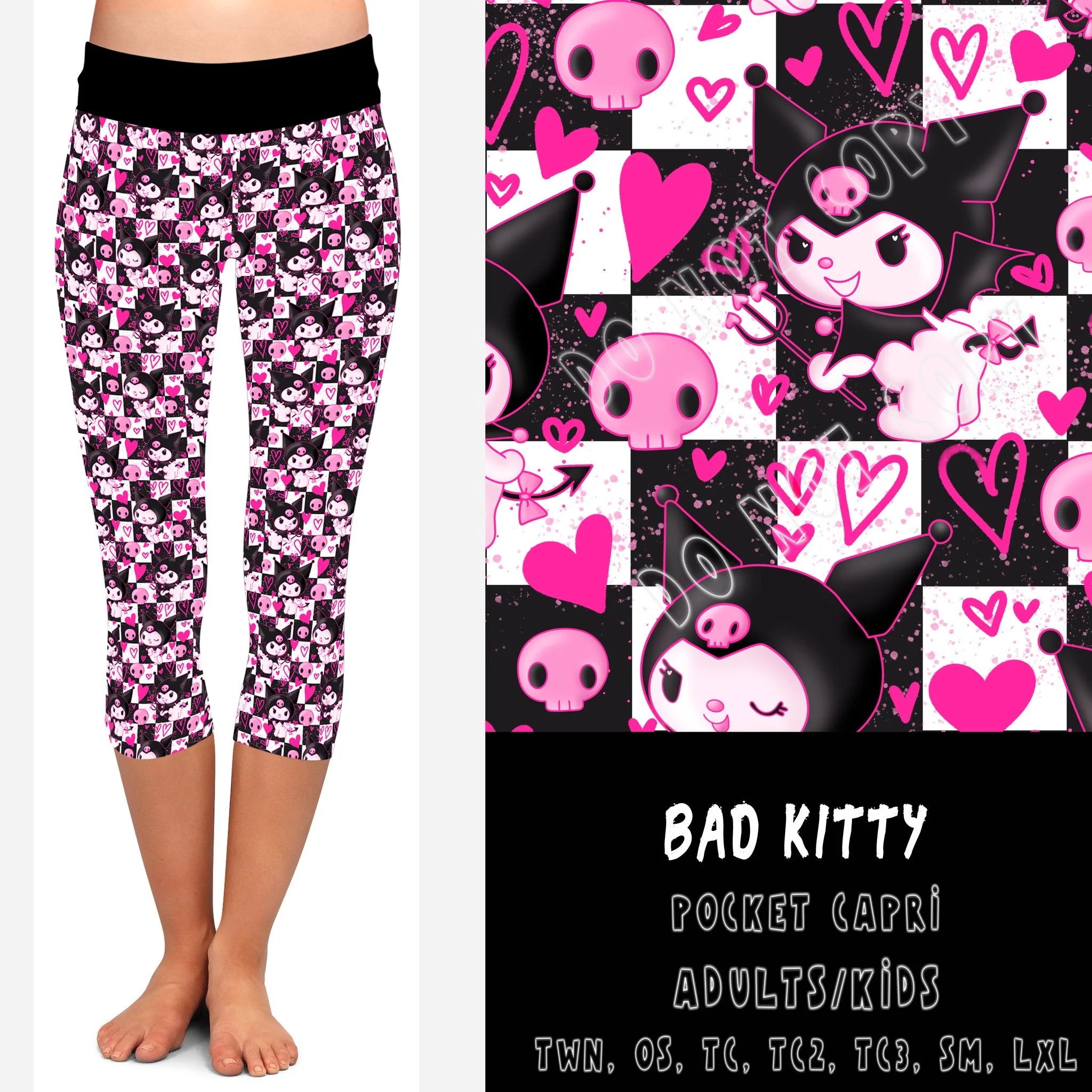 BATCH 71 -BAD KITTY-LEGGINGS/CAPRI - Image 2