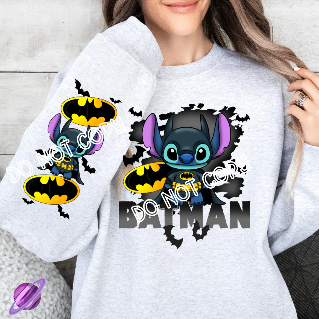 BATTY- ALIEN COSPLAY RUN - CREWNECK SWEATSHIRT W/ SLEEVE PRINT