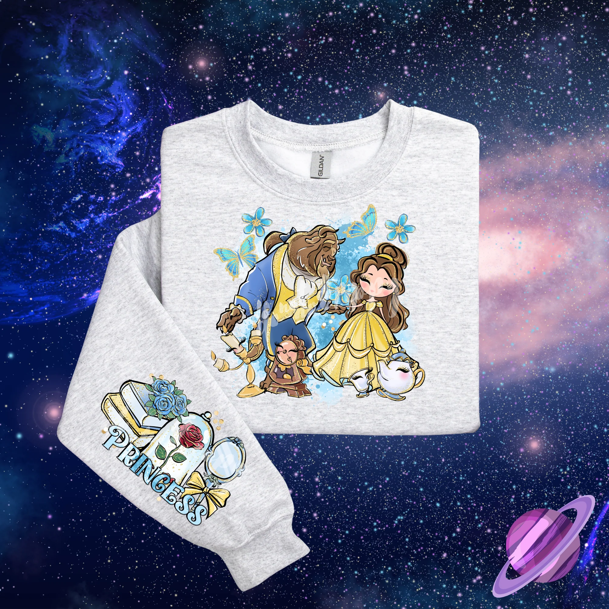BB PRINC FRONT & SLEEVE DESIGN SWEATSHIRT