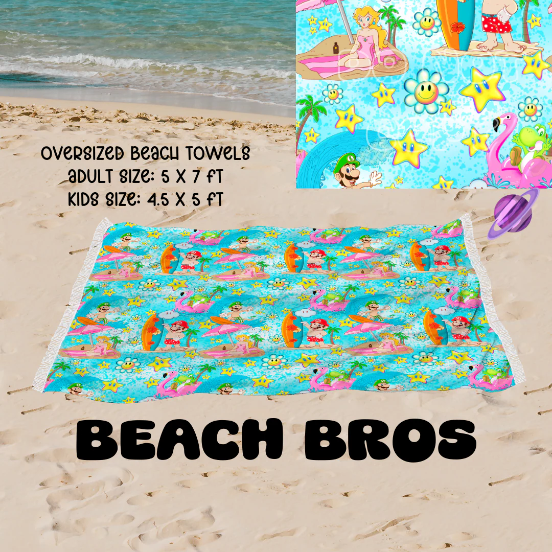 Beach Bros-OVERSIZED BEACH TOWEL 6-PREORDER CLOSING 3/20