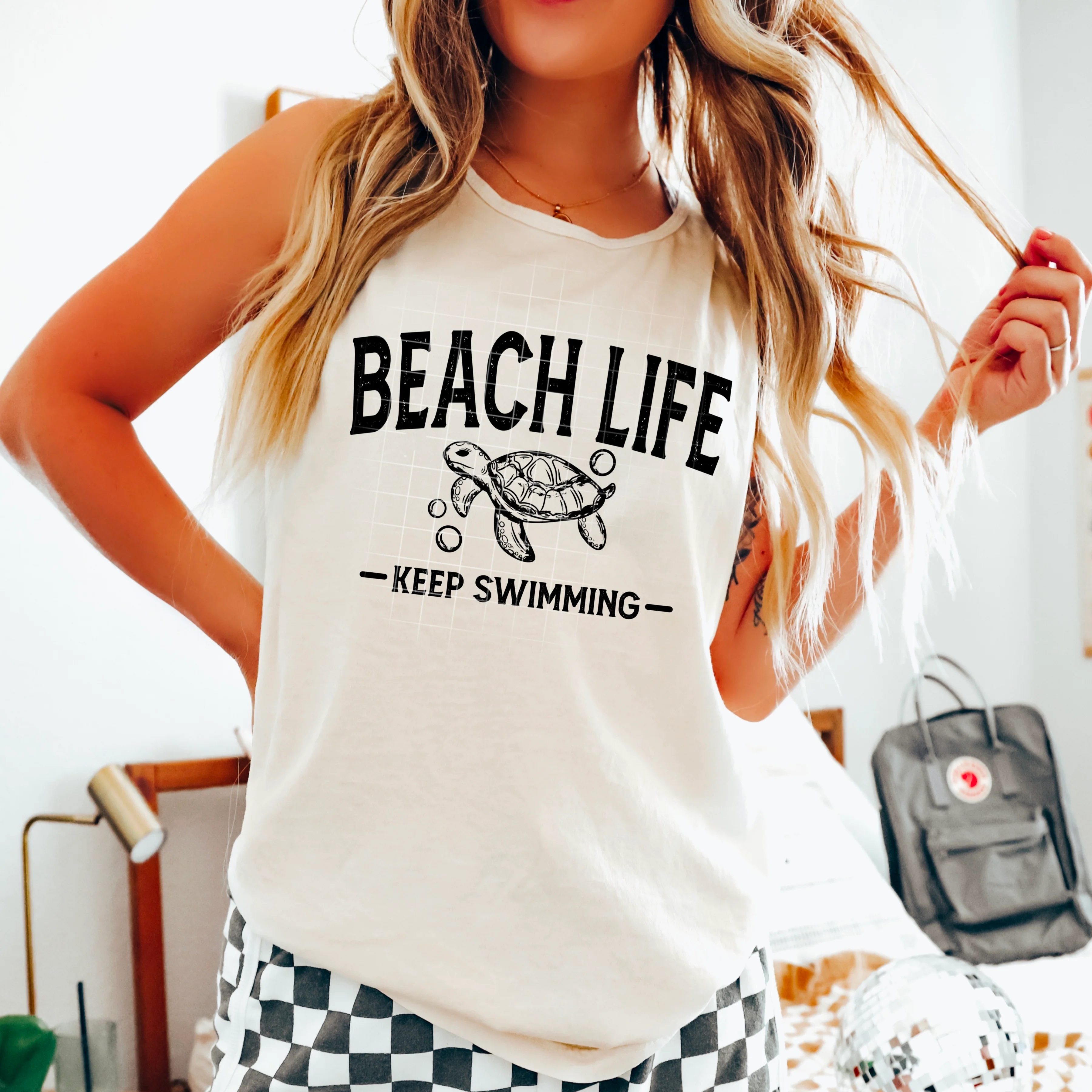 BEACH LIFE KEEP SWIMMING TANK - Image 4