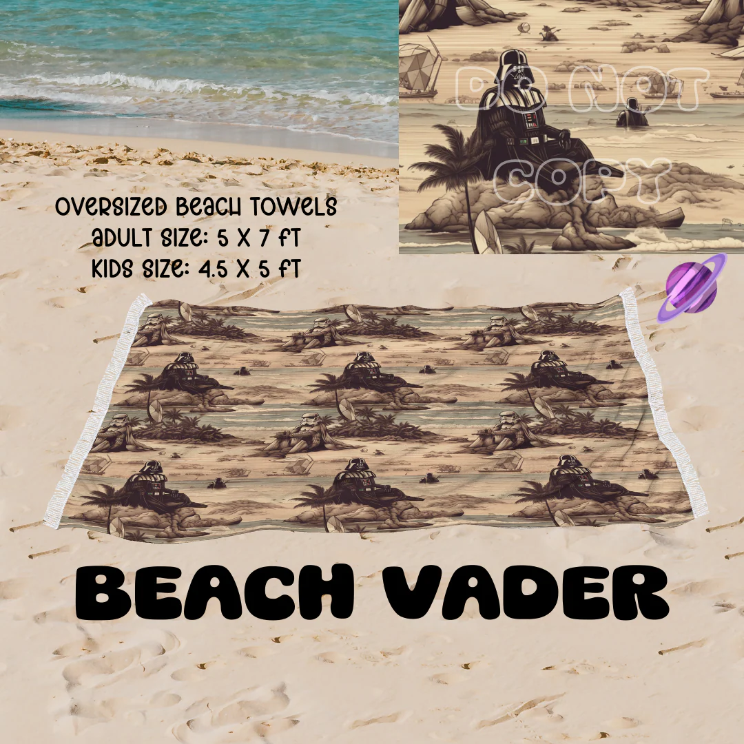 Beach Vader-OVERSIZED BEACH TOWEL 6-PREORDER CLOSING 3/20