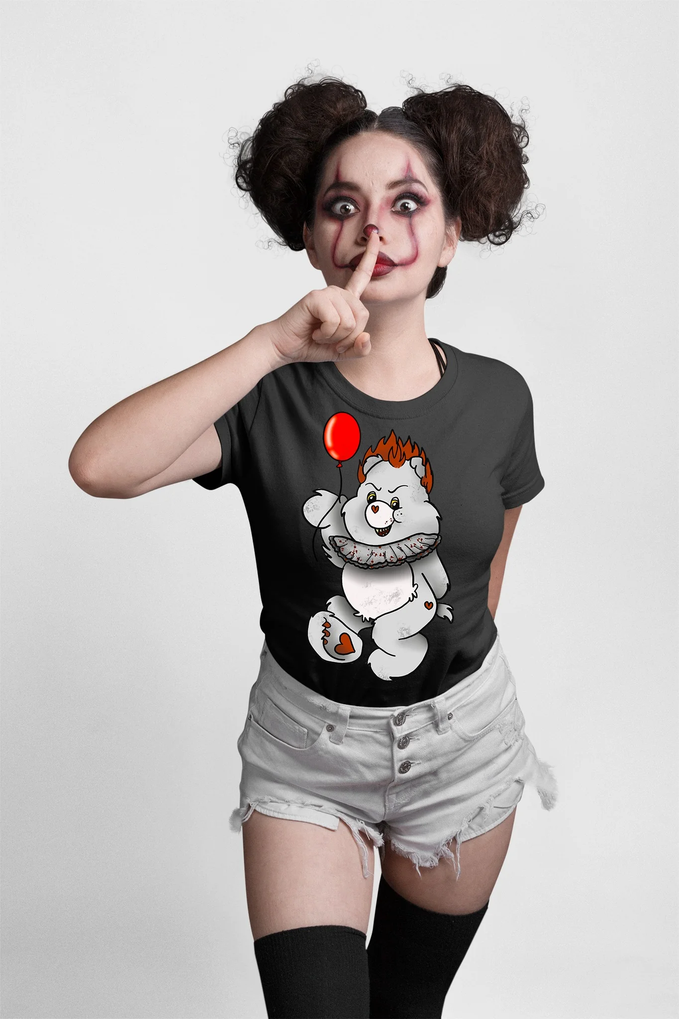 BEARY SCARY RUN-P BEAR UNISEX TEE ADULTS/KIDS