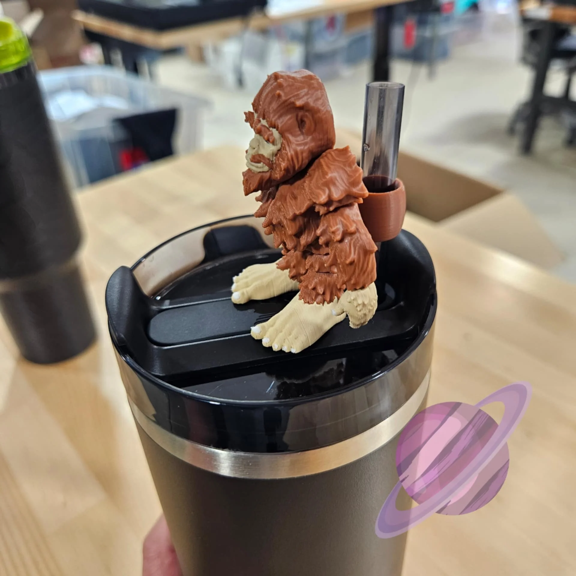 BIG FOOT 3D PRINTED STRAW BUDDY - Image 2