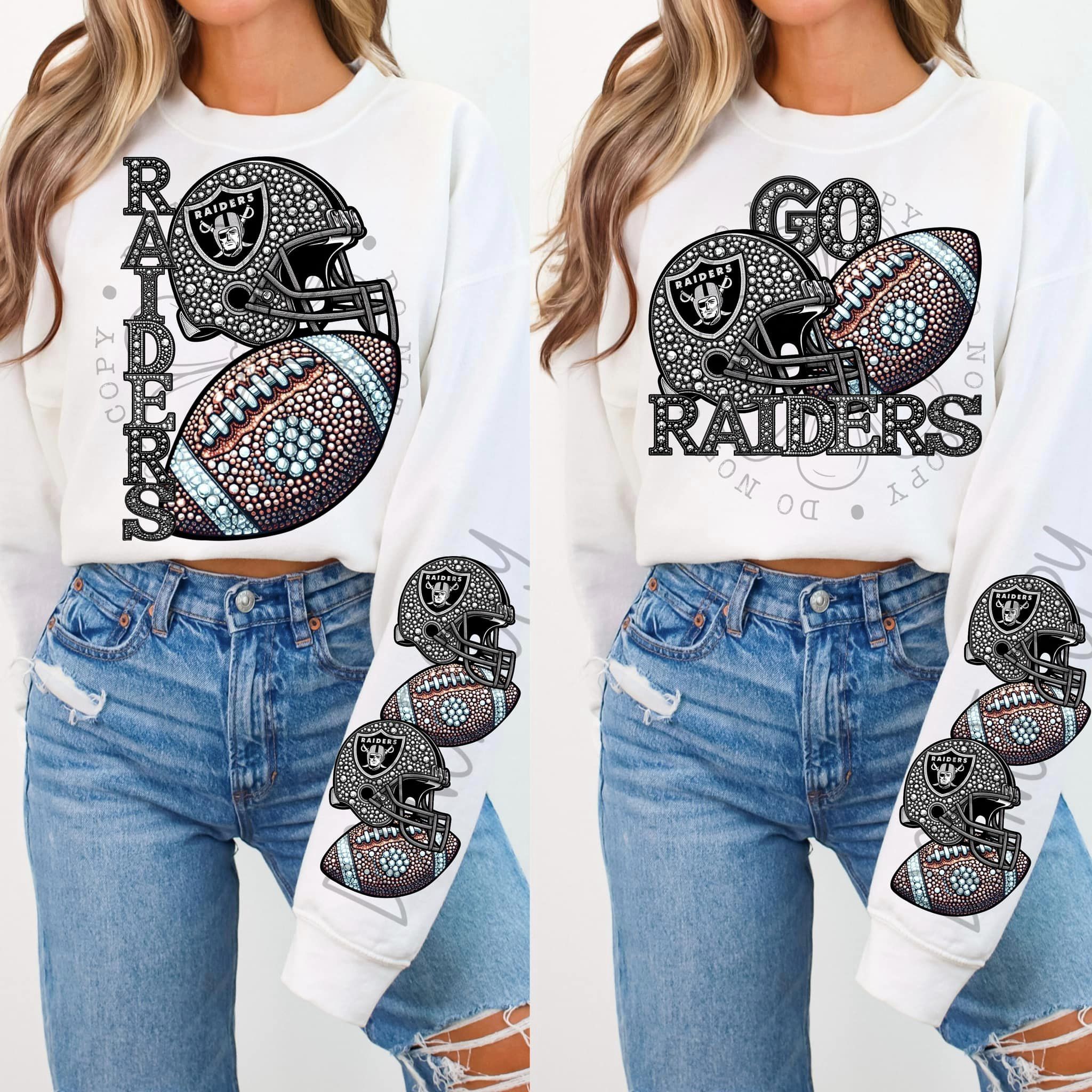 BLING RAID SWEATSHIRT W/ SLEEVE PRINT