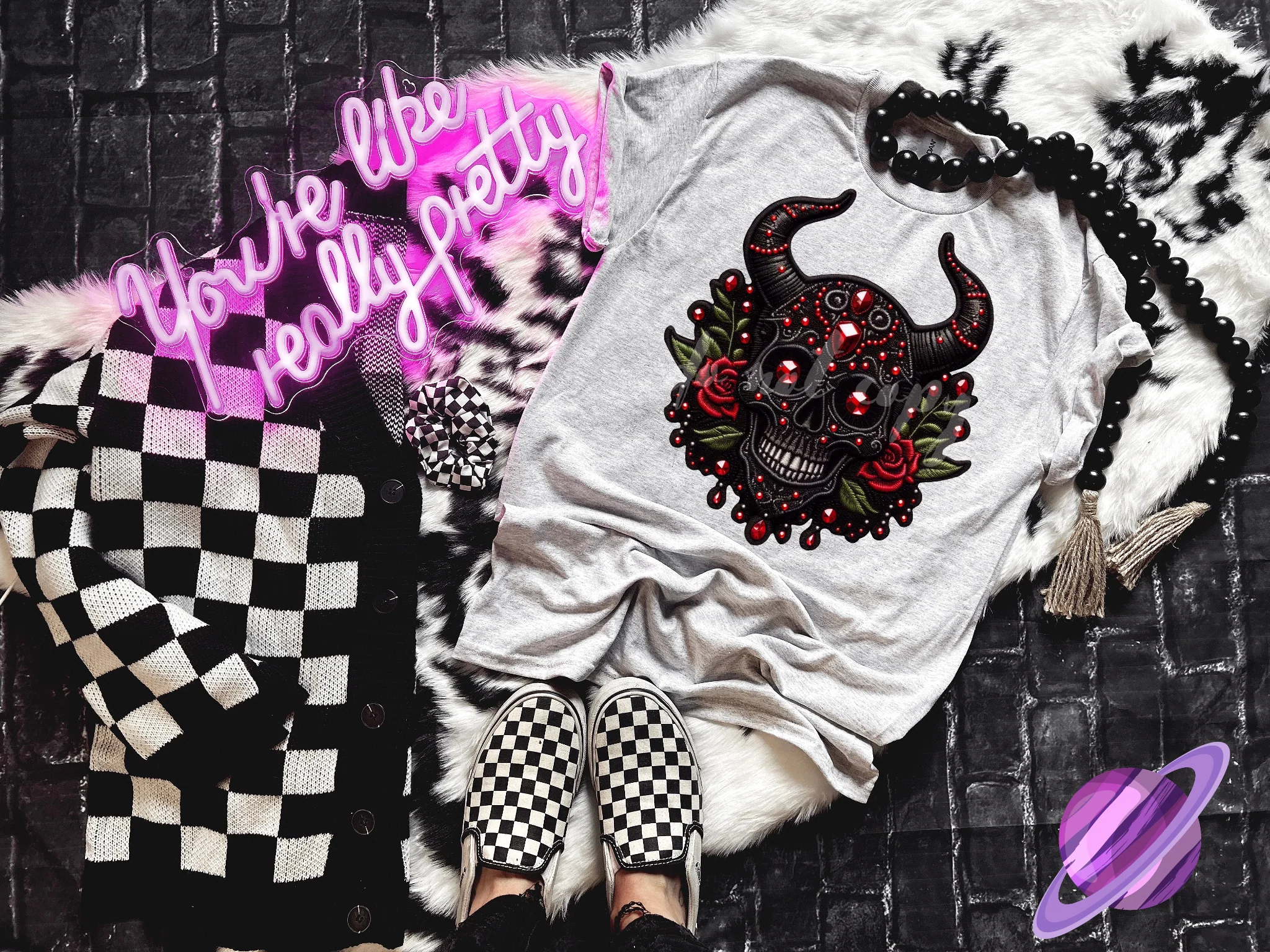 BLING SKULL 11 UNISEX TEE ADULTS/KIDS