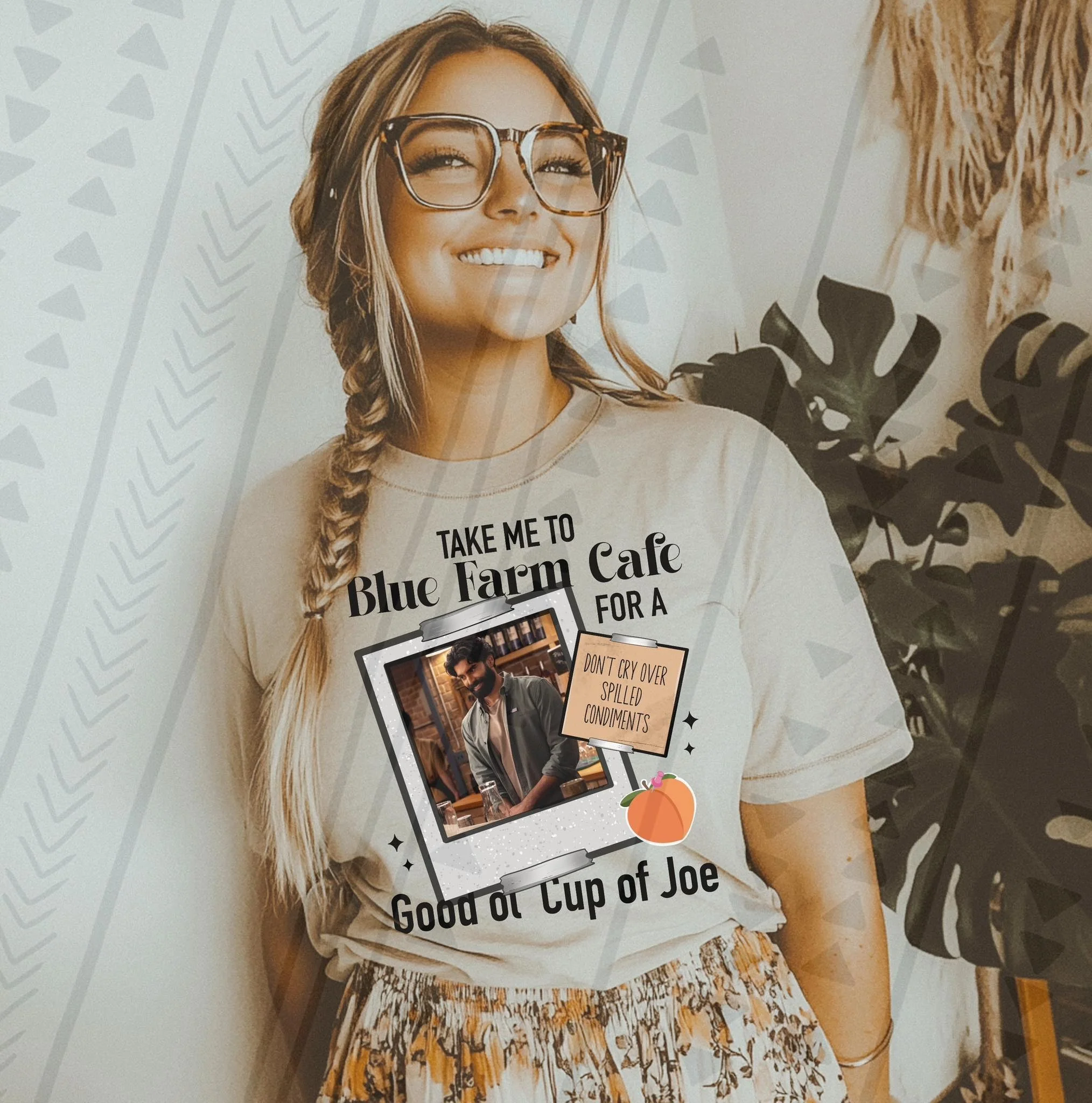 BLUE FARM CAFE 2 TEE