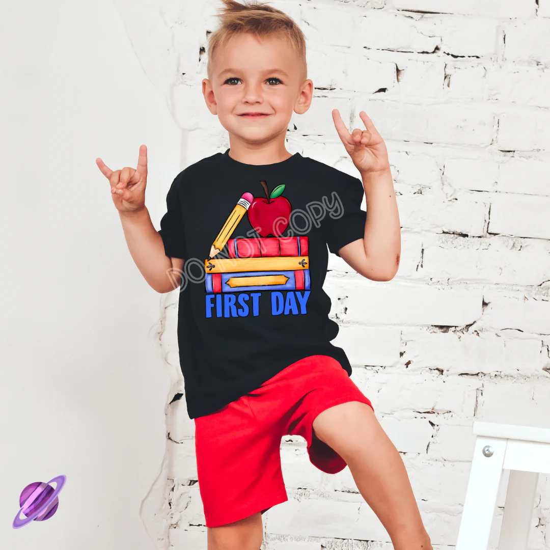 BLUE FIRST DAY TEE