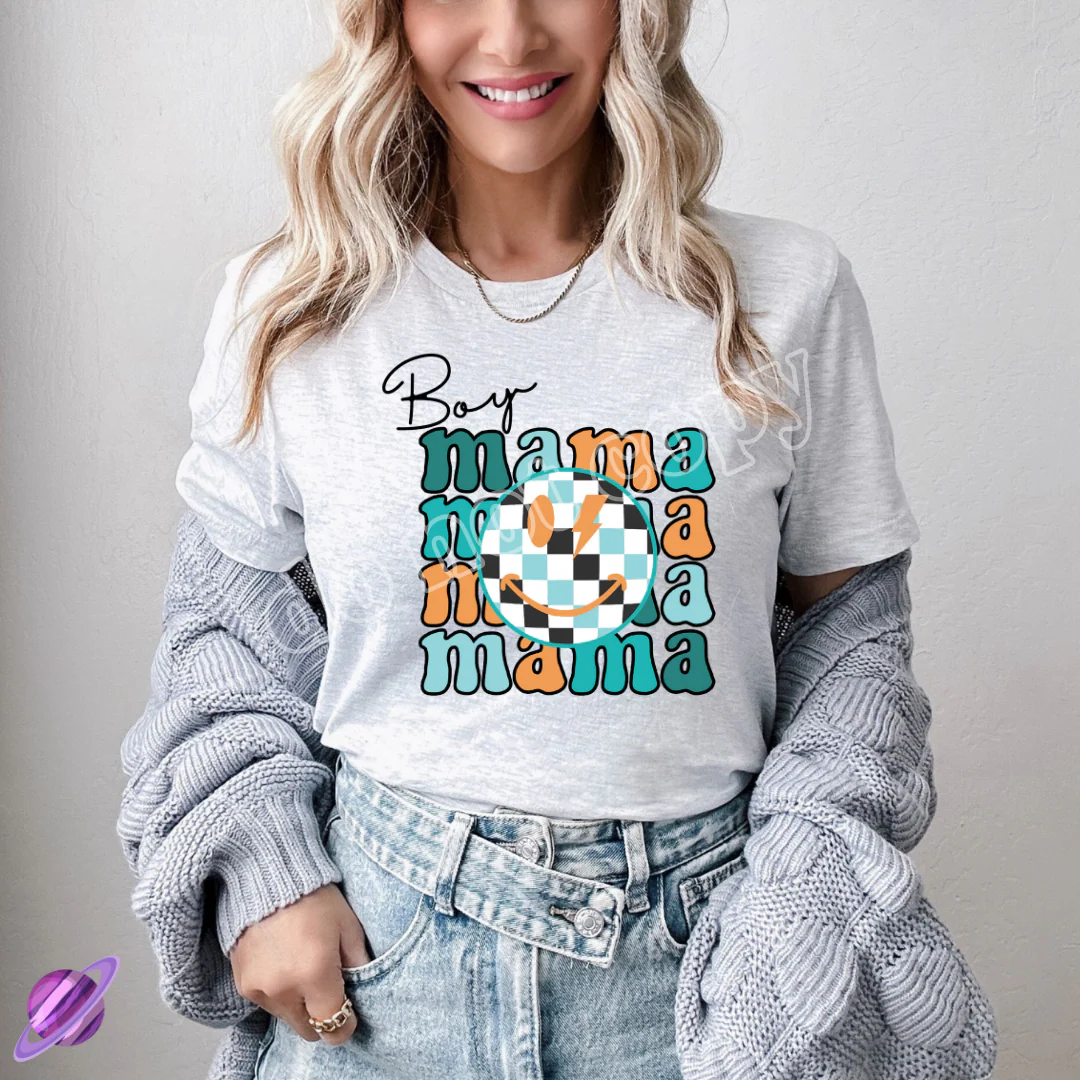Boy Mama Smiley Tee