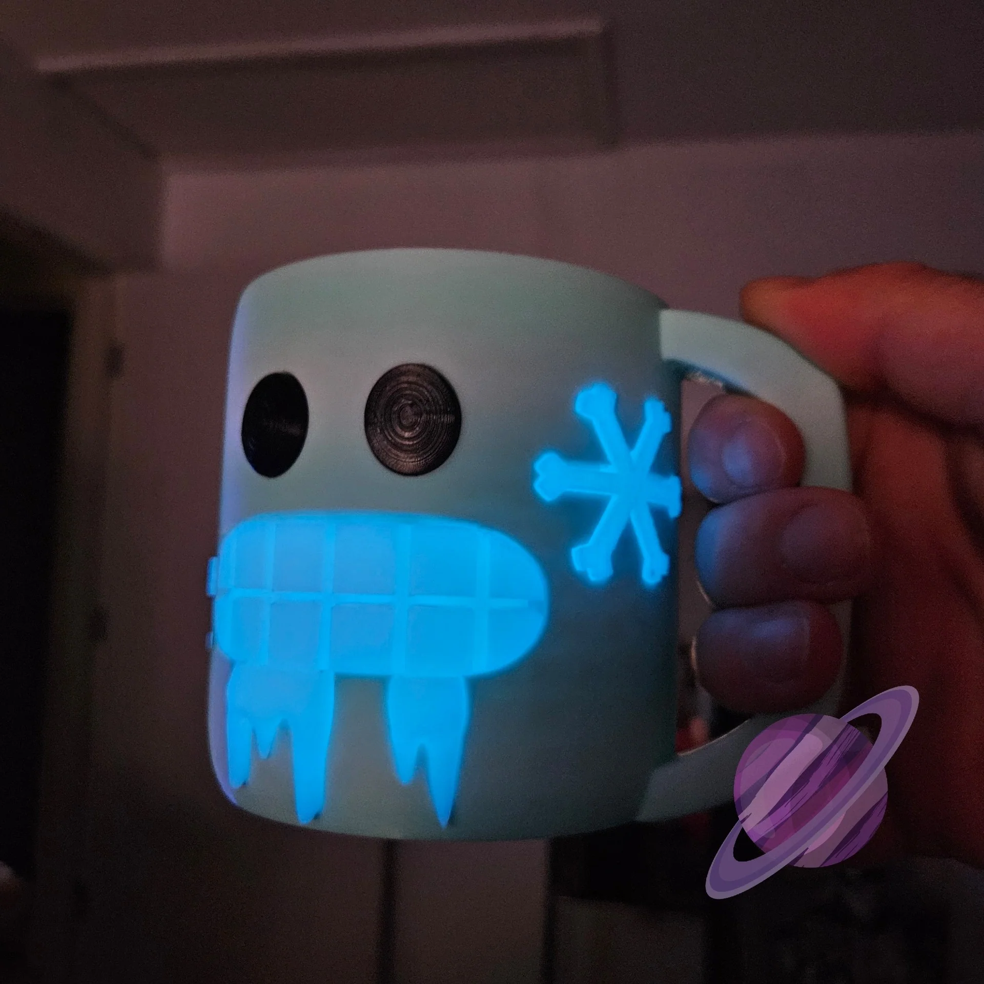 BRAIN FREEZE- 3D PRINTED ICE CREAM PINT HOLDER - Image 3