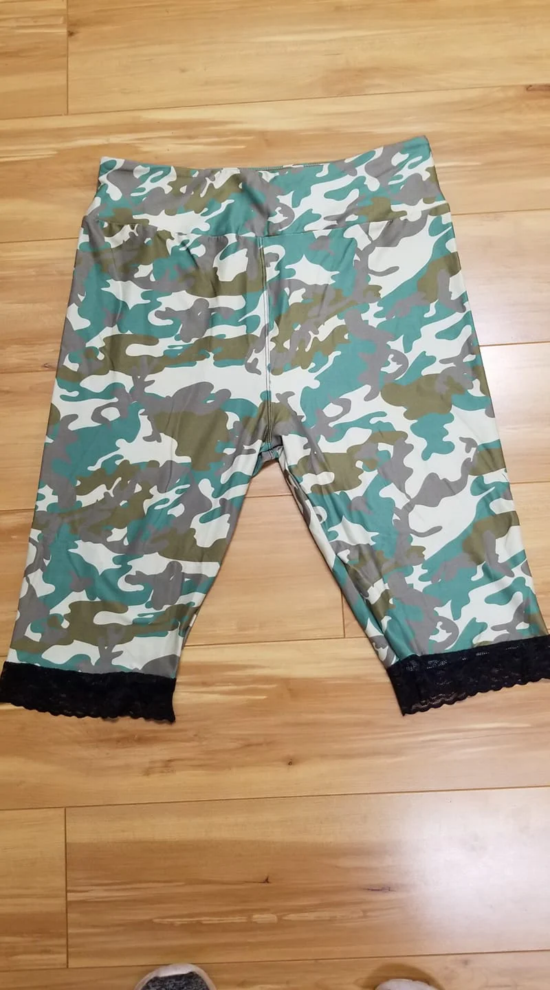 CAMO LACE KNEE FULL/DIPPED LACE CAPRI/SIDE LACE CAPRI - Image 3