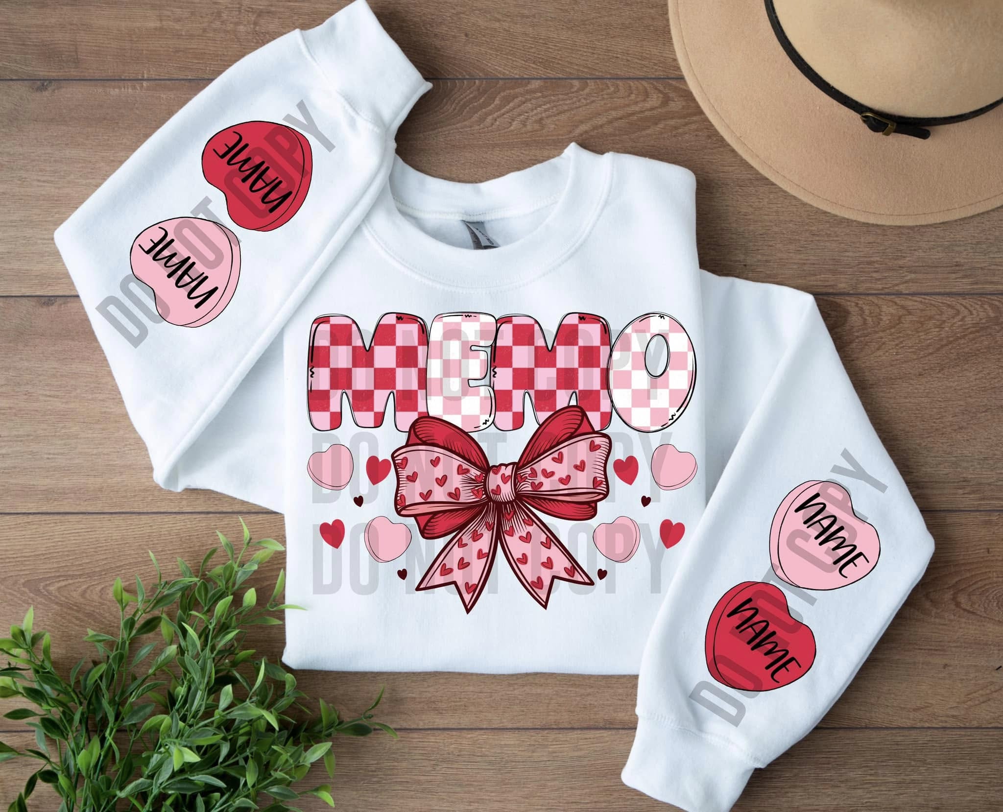 CANDY HEART NAME SWEATSHIRT COLLECTION (MULTIPLE OPTIONS) - Image 4