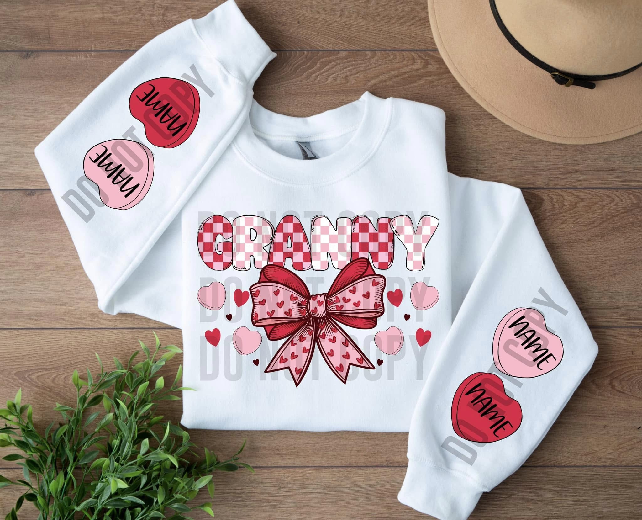 CANDY HEART NAME SWEATSHIRT COLLECTION (MULTIPLE OPTIONS) - Image 7