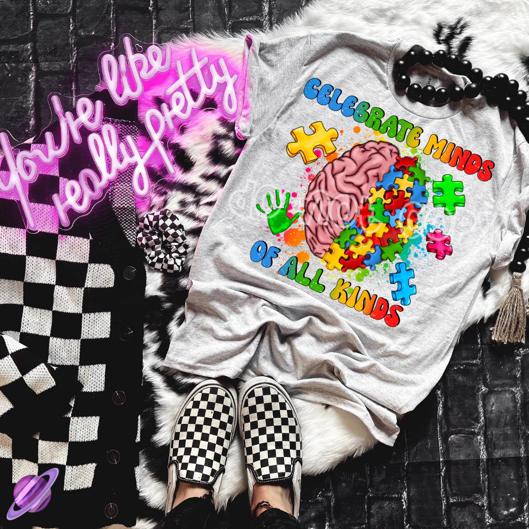CELEBRATE MINDS OF ALL KINDS TEE