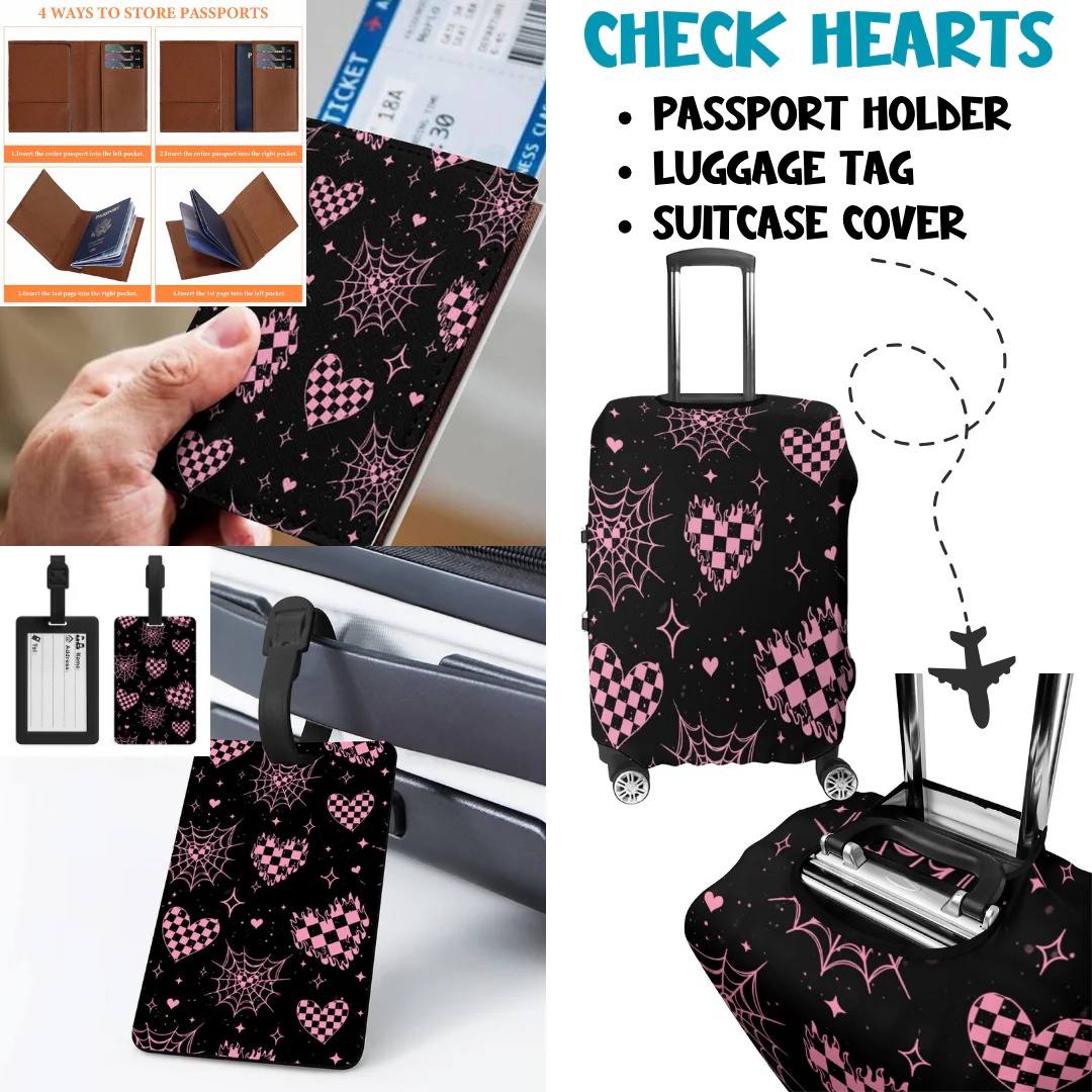 CHECK HEARTS - TRAVEL ACCESSORIES PREORDER CLOSING 3/25