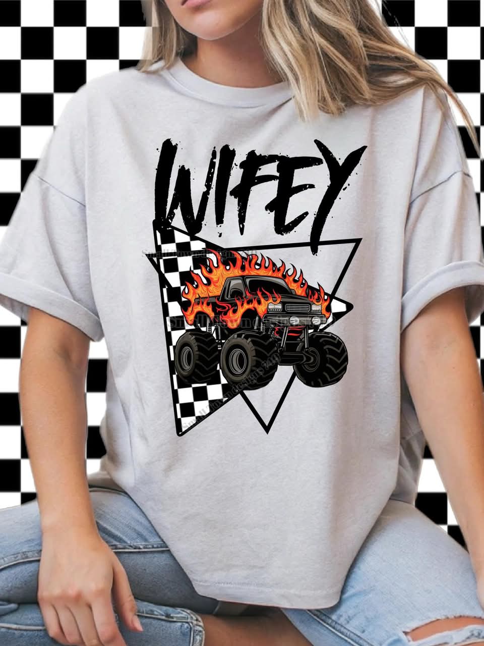 CHECKER MONSTER TRUCK NAME COLLECTION TEES (Multiple Options) - Image 9