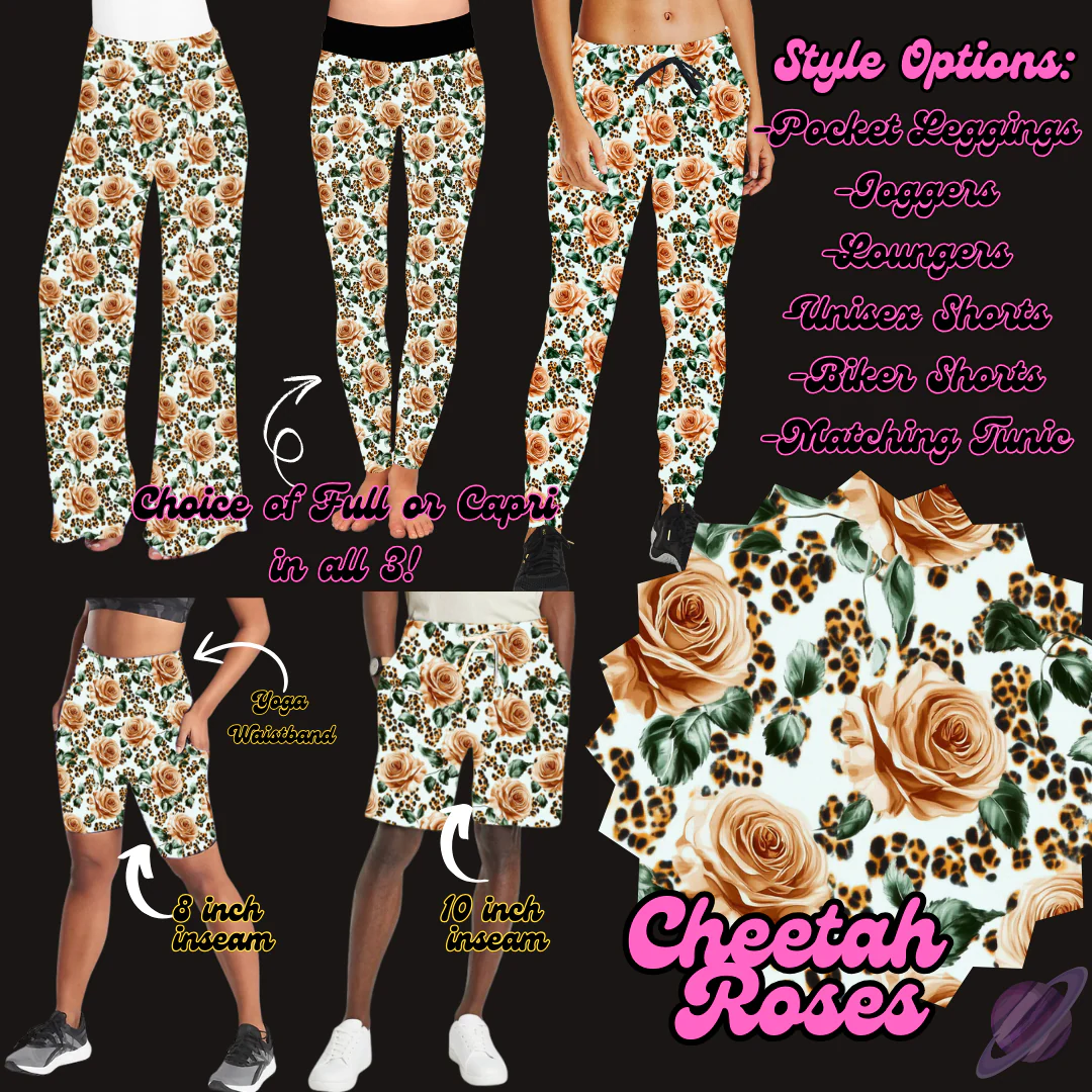 CHEETAH ROSES-PRETTY RUN BOTTOMS PREORDER CLOSING 1/30