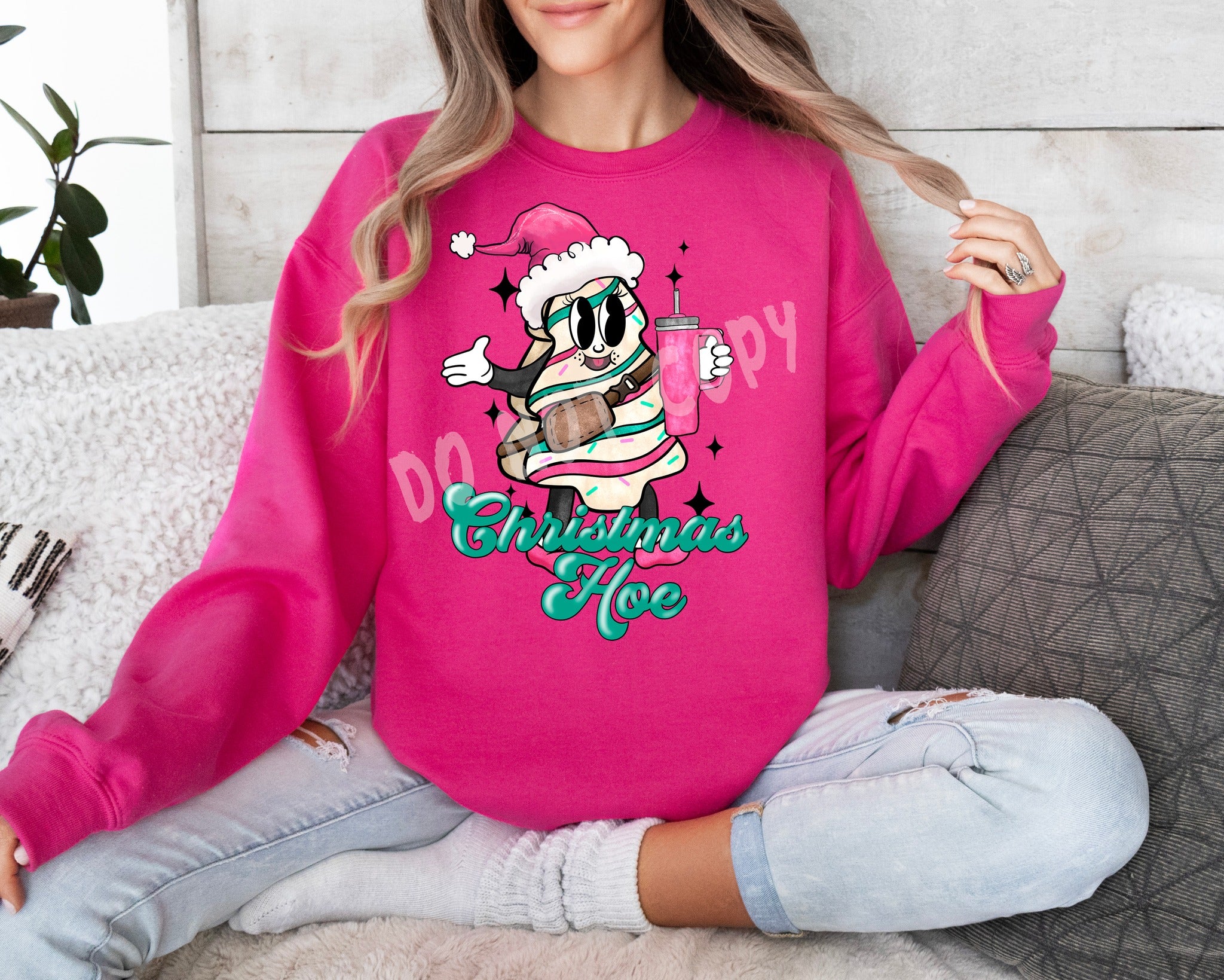 CHRISTMAS HOE CREWNECK SWEATSHIRT