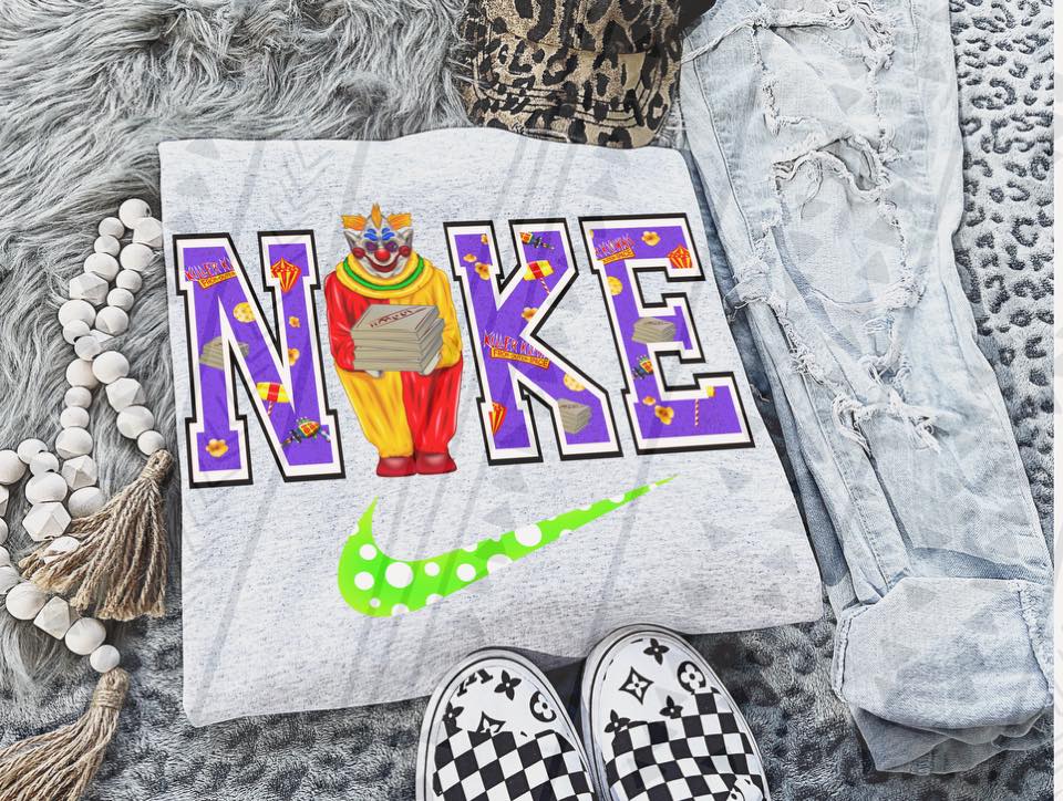 CLOWN SWOOSH COLLECTIONS TEES (MULTIPLE OPTIONS - PUT THE OPTION IN ORDER NOTES)