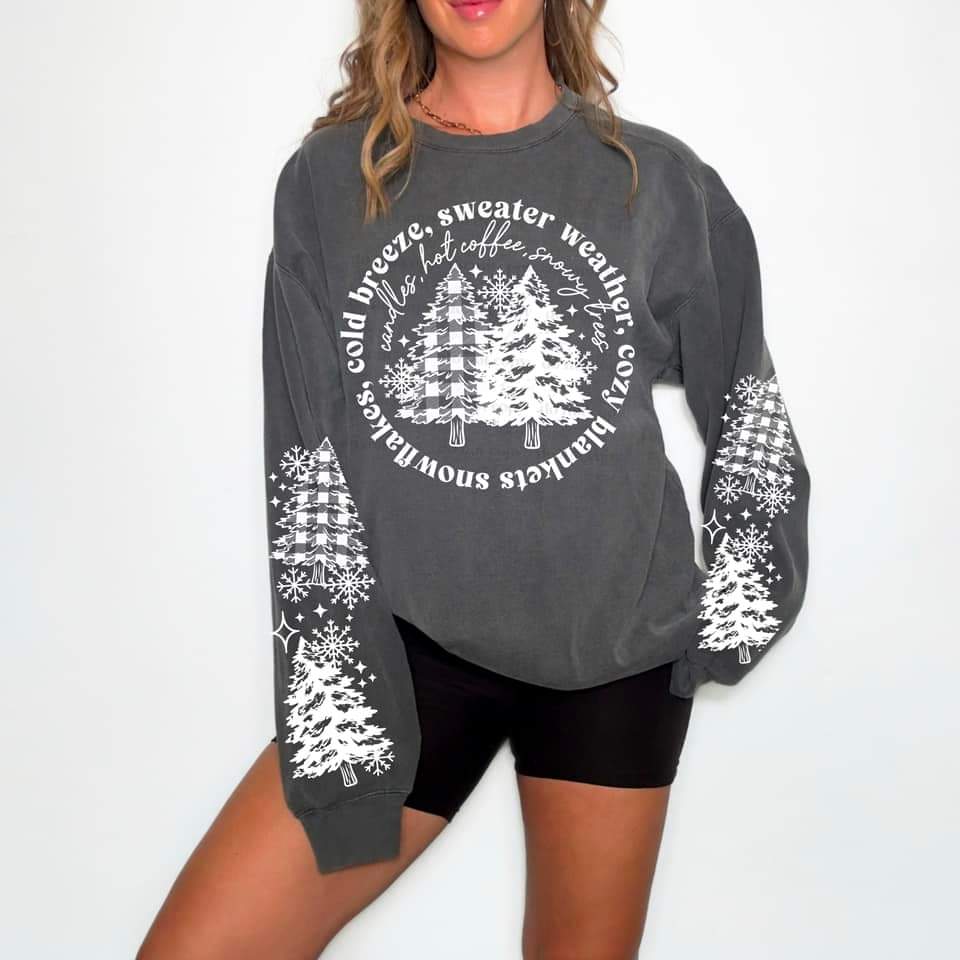 COLD BREEZE SWEATER WEATHER W/ SLEEVE PRINT - Image 2