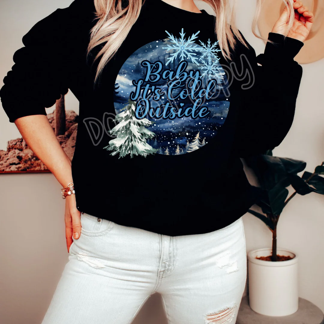 COLD OUTSIDE - HOLIDAY RUN 1 - UNISEX TEE ADULTS/KIDS