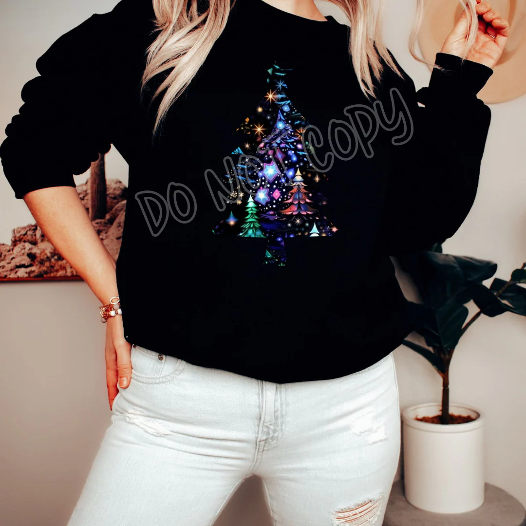 COLORFUL TREE - HOLIDAY RUN 1 - UNISEX TEE ADULTS/KIDS