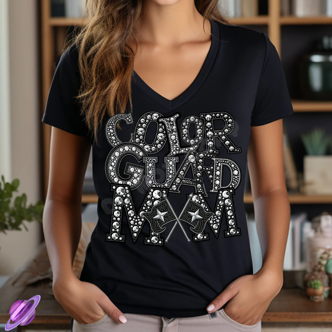 COLORGUARD MOM BLING TEE