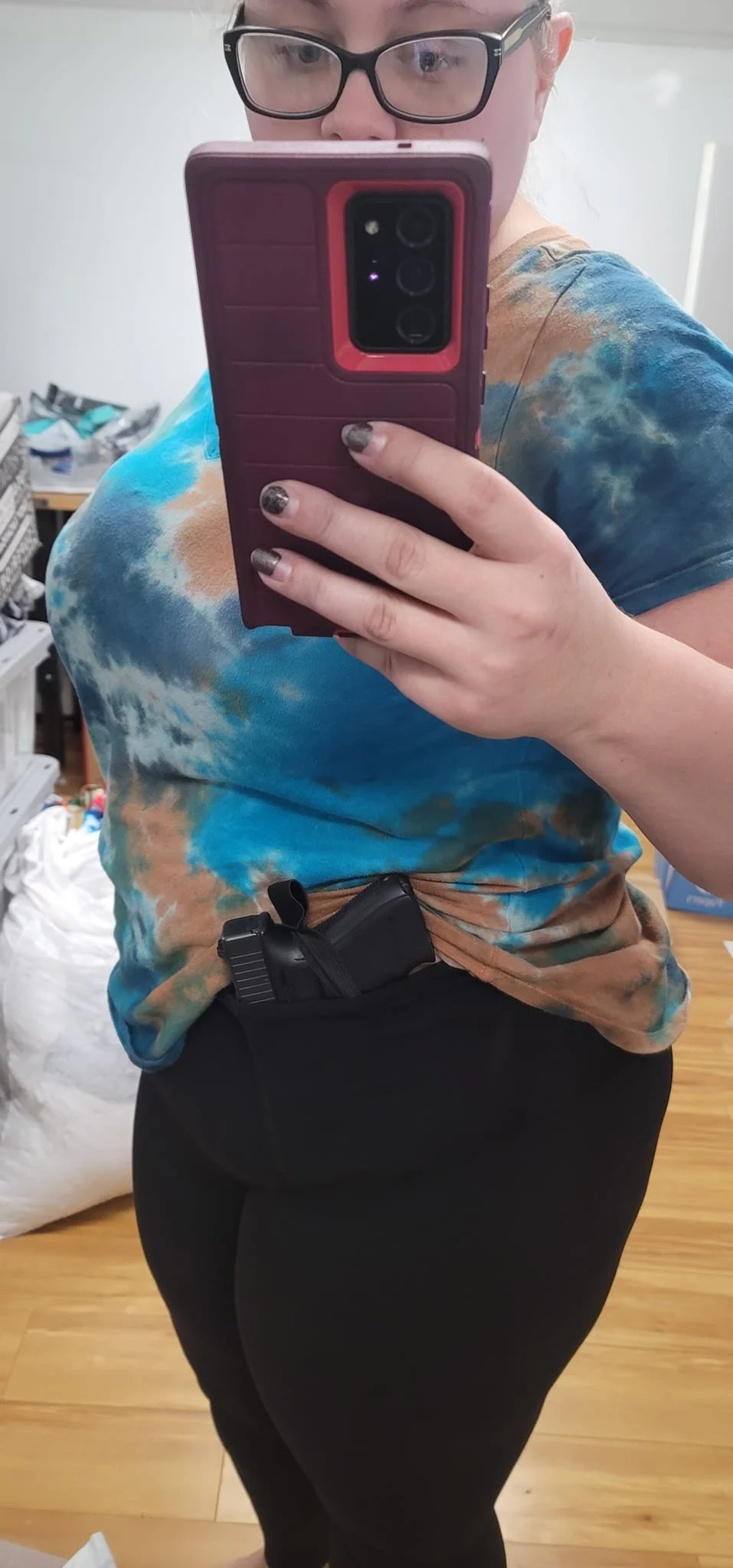 CONCEAL CARRY RUN- BLACK LEGGINGS/CAPRI/JOGGERS - Image 7