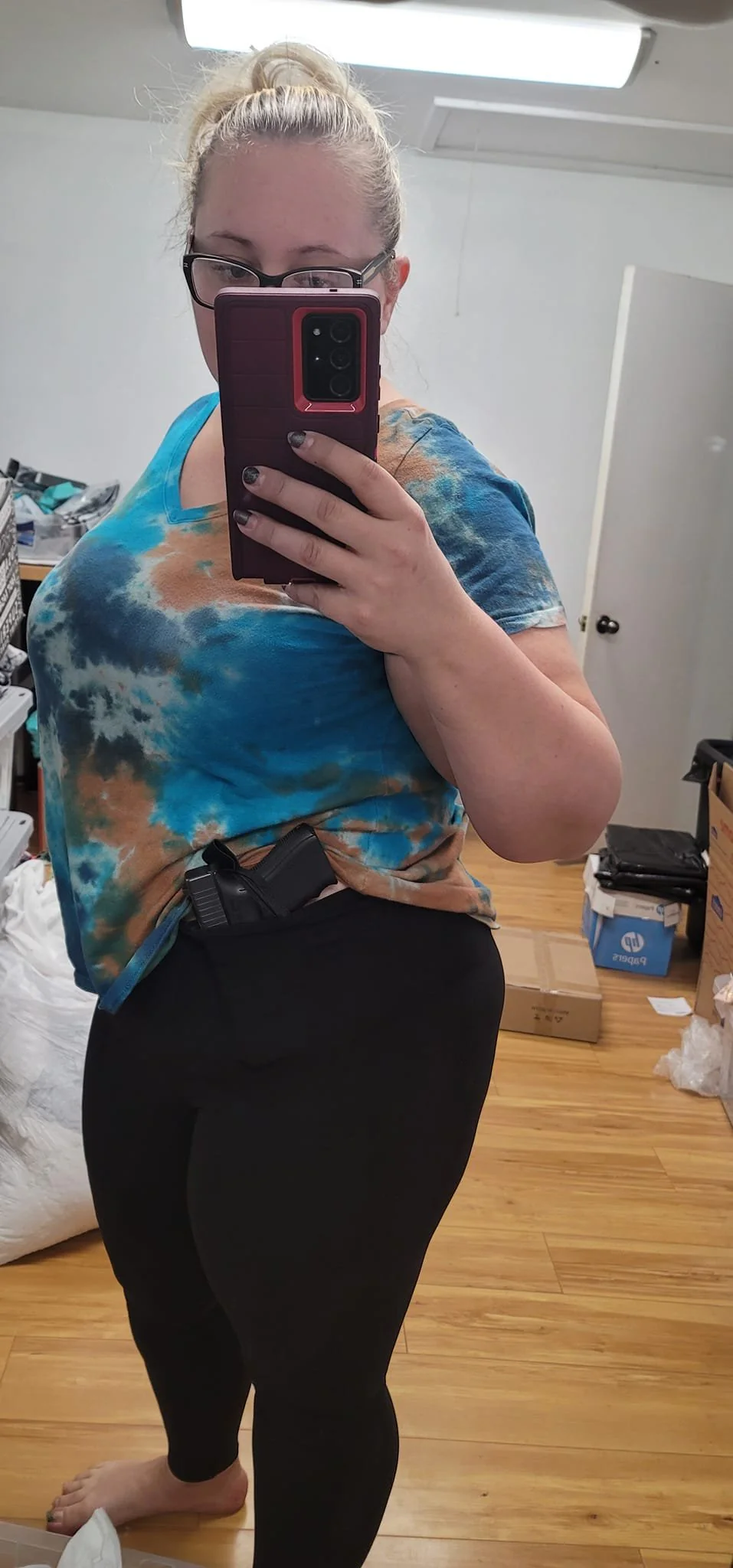 CONCEAL CARRY RUN- BLACK LEGGINGS/CAPRI/JOGGERS - Image 8