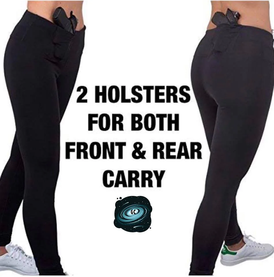 CONCEAL CARRY RUN- PEWTER GREY LEGGINGS/CAPRI/JOGGERS - Image 4