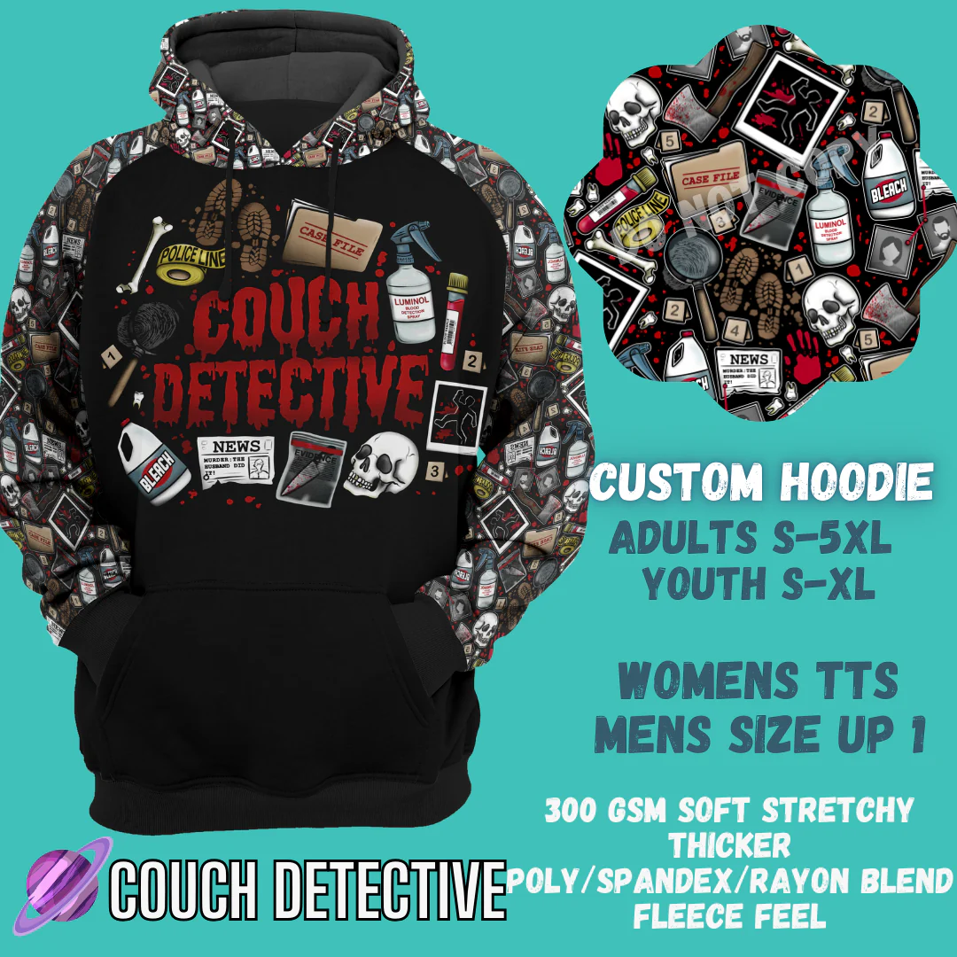 COUCH DETECTIVE- HOODIE OUTFIT RUN- PREORDER 2/20