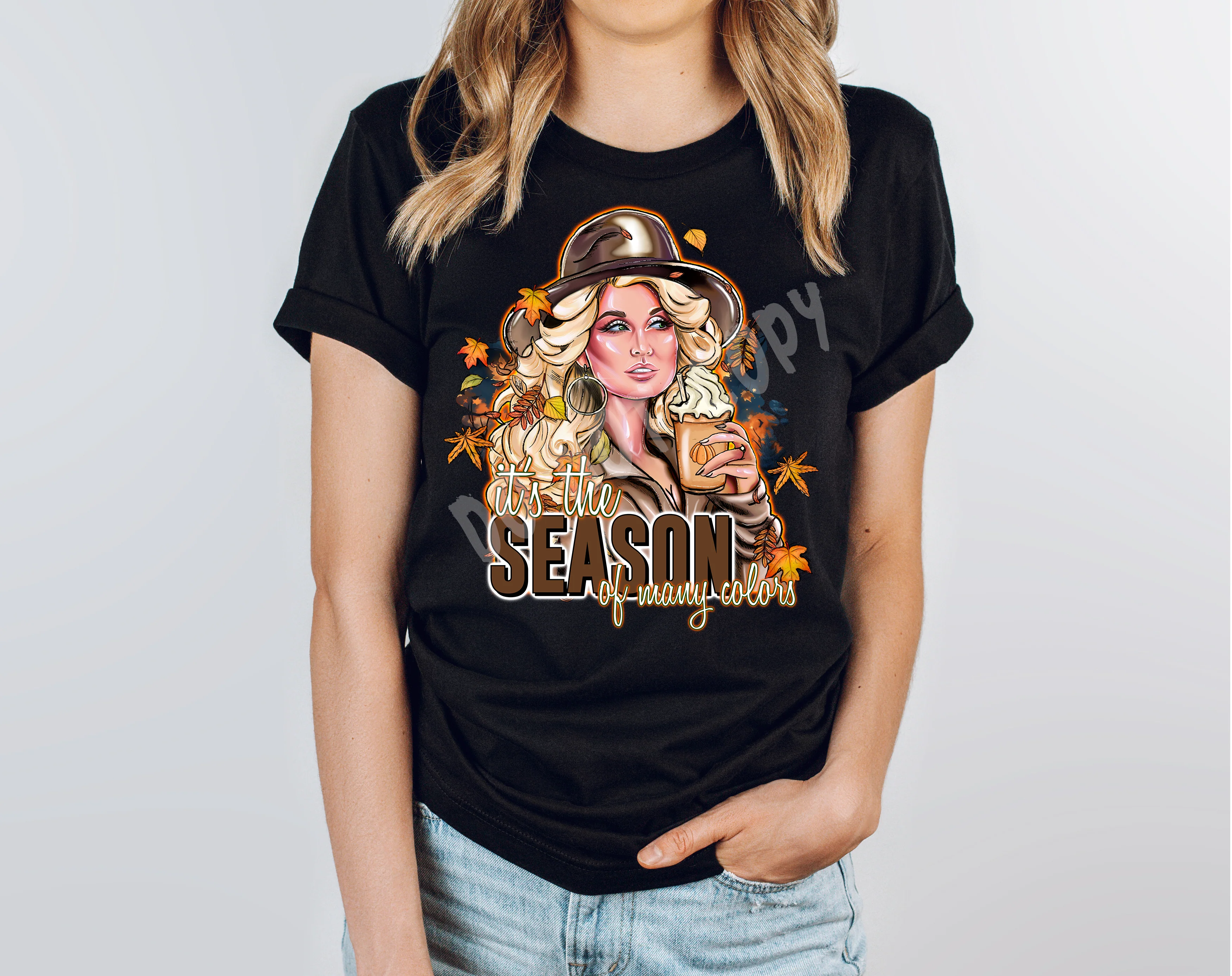 COUNTRY FALL RUN- DOLL MANY COLORS -UNISEX TEE ADULTS/KIDS