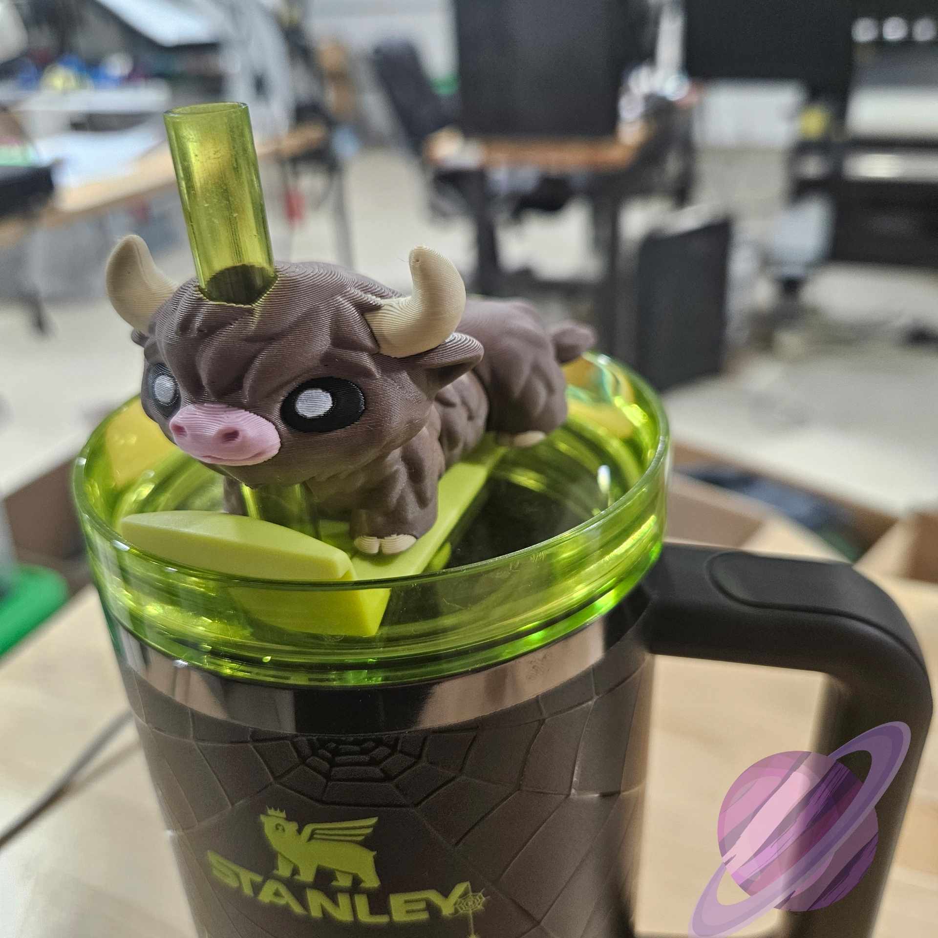 HIGHLAND COW-3D PRINTED STRAW BUDDY - Image 7