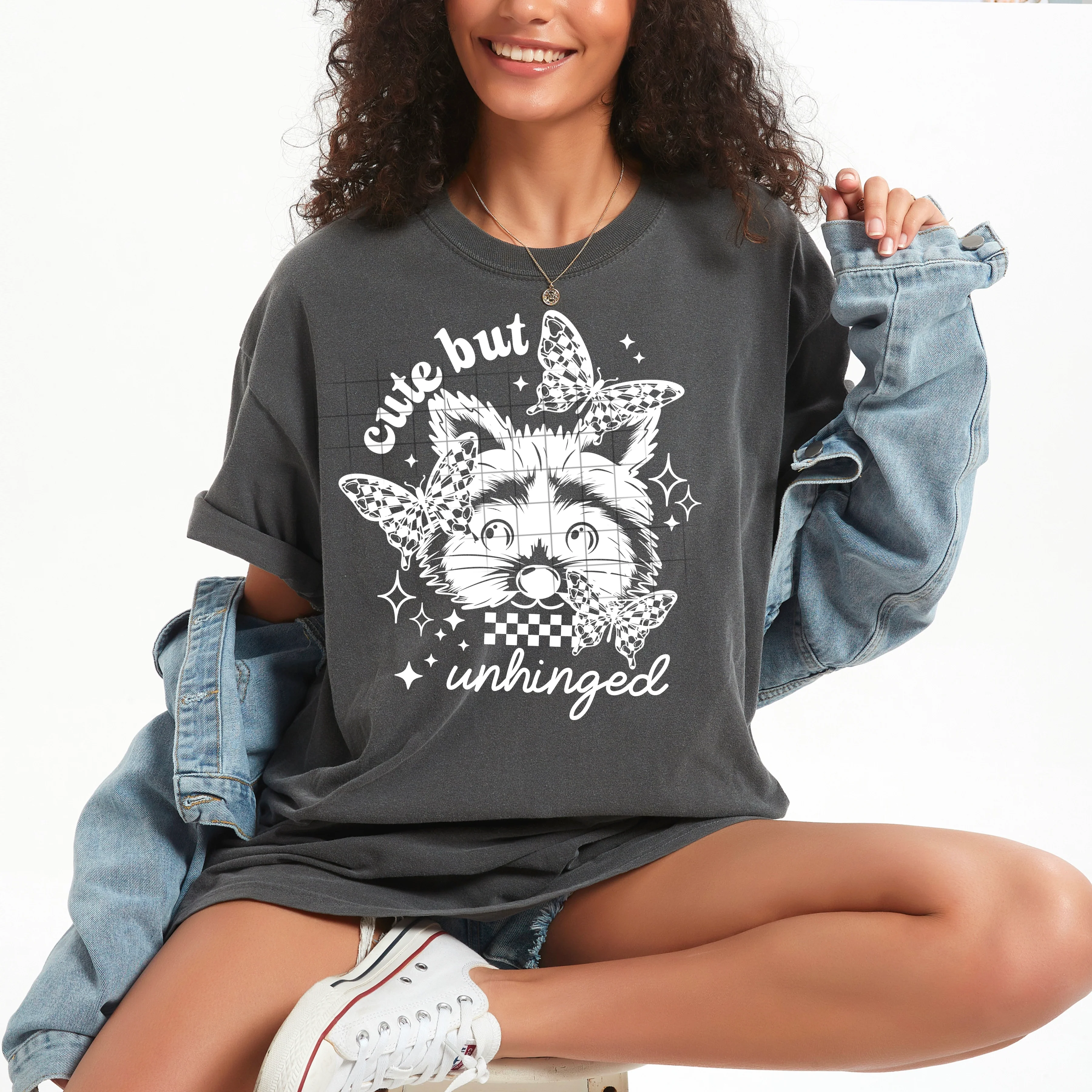 CUTE BUT UNHINGED TEE - Image 2