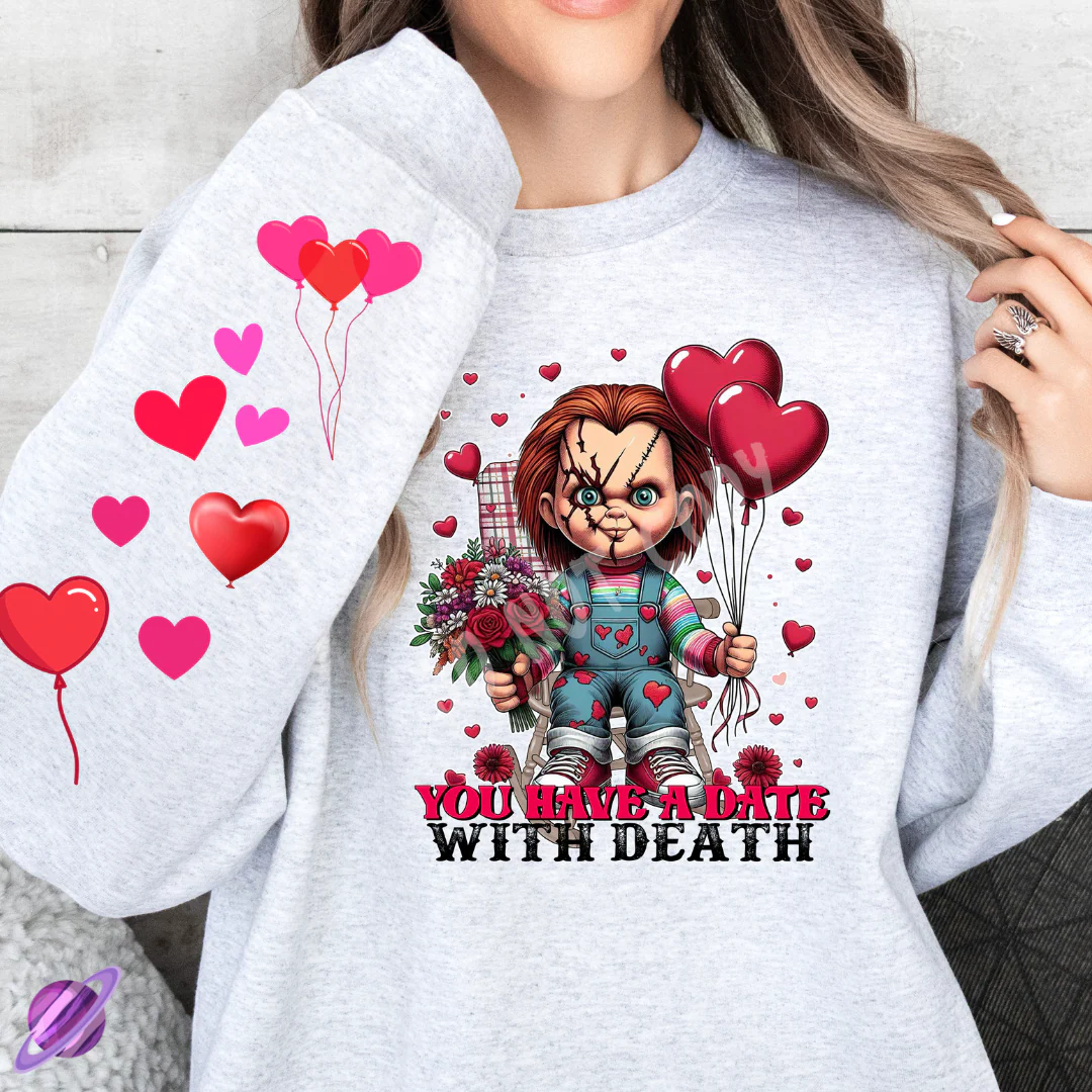 DATE WITH DEATH CREWNECK SWEATSHIRT