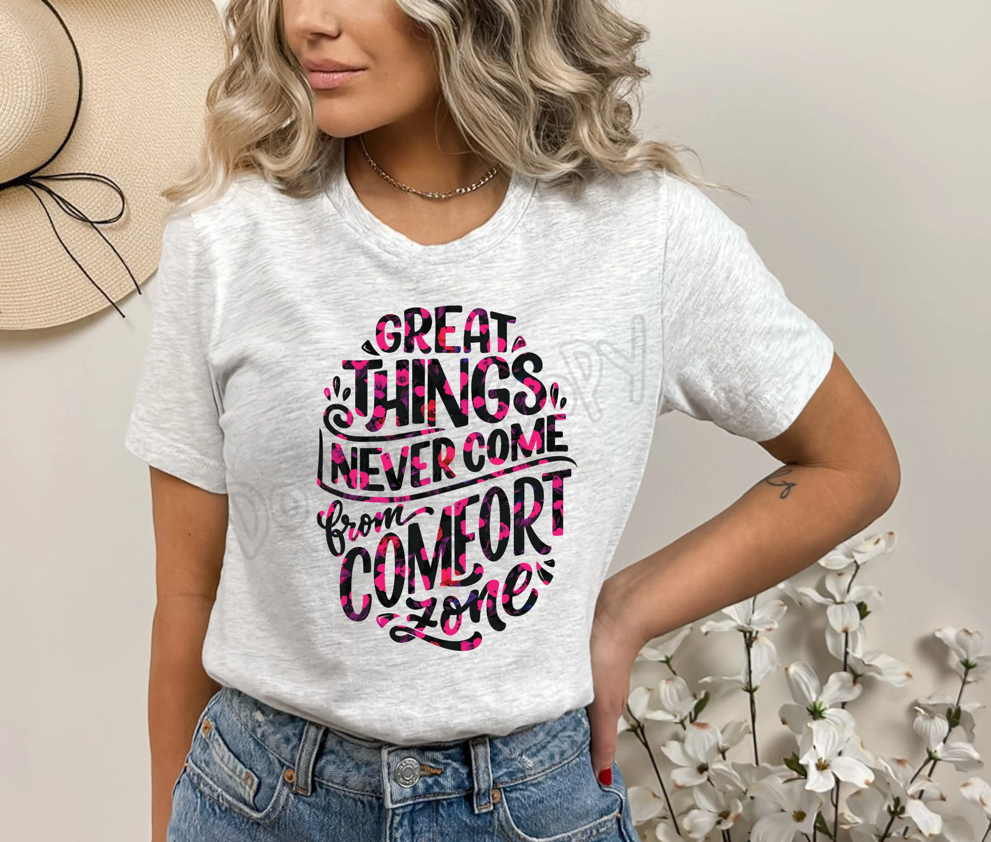 DELICATE FLORAL -ADULTS/KIDS UNISEX TEE- FLARES 4 - PREORDER CLOSING 11/24 ETA JANUARY